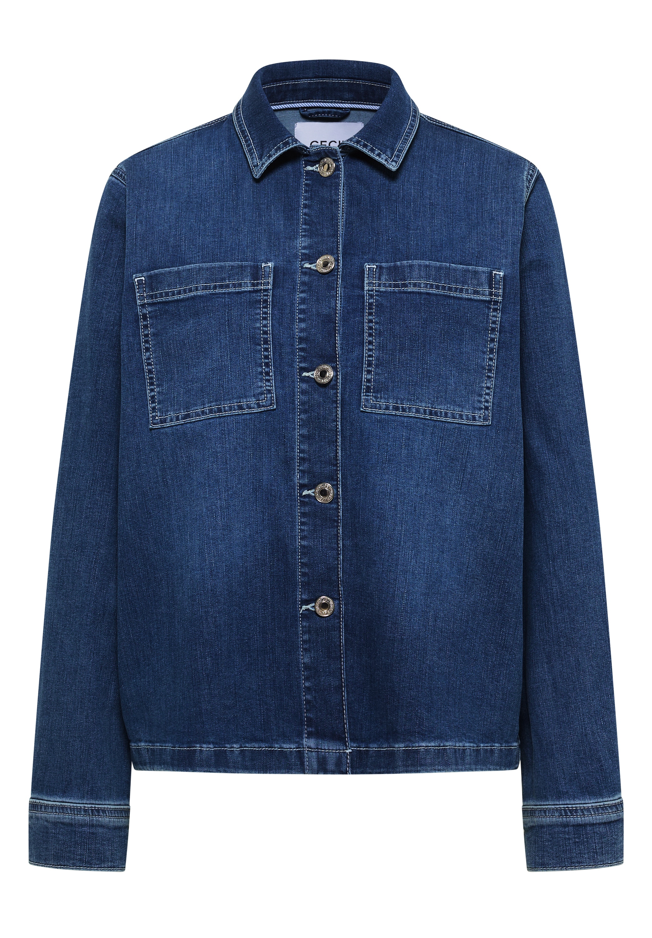 Cecil Jeansjacke Brusttaschen, authentische Waschung