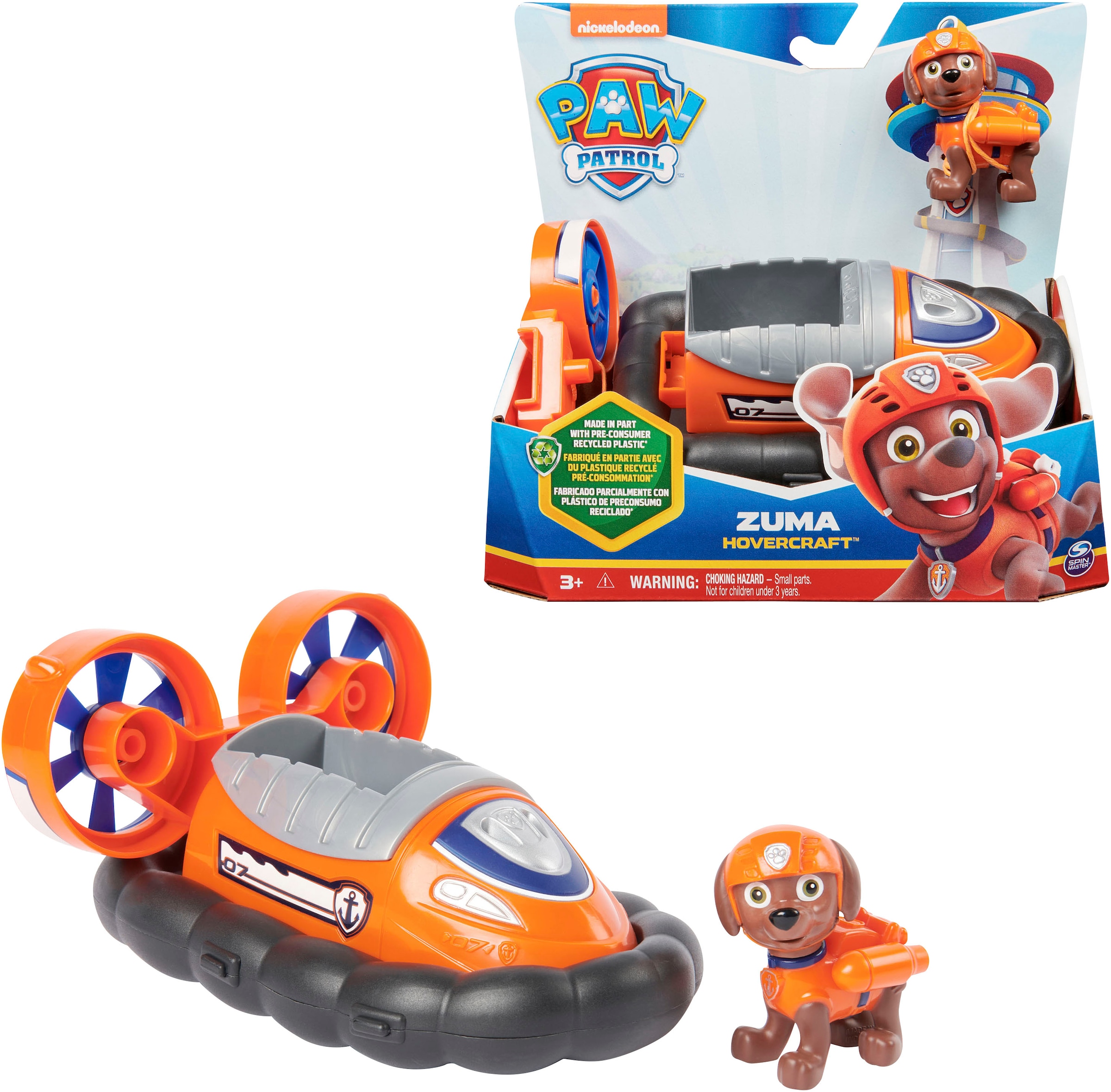 Spielzeug-Auto »Paw Patrol - Sust. Basic Vehicle Zuma«, zum Teil aus recycelten Material