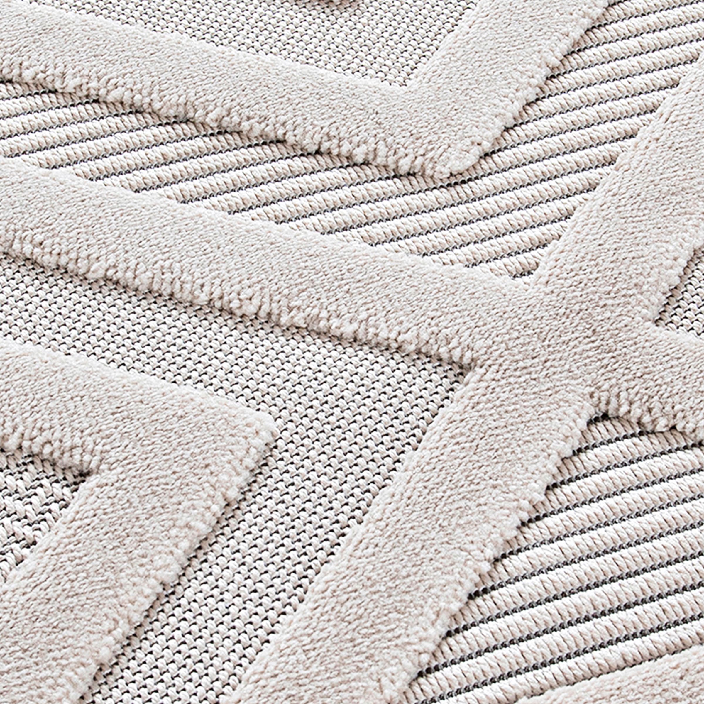 Sehrazat Teppich »Scandi 9800«, rechteckig, 10 mm Höhe, Kurzflor, 3 D Effekt Optik, Hoch Tief Struktur, Wohnzimmer