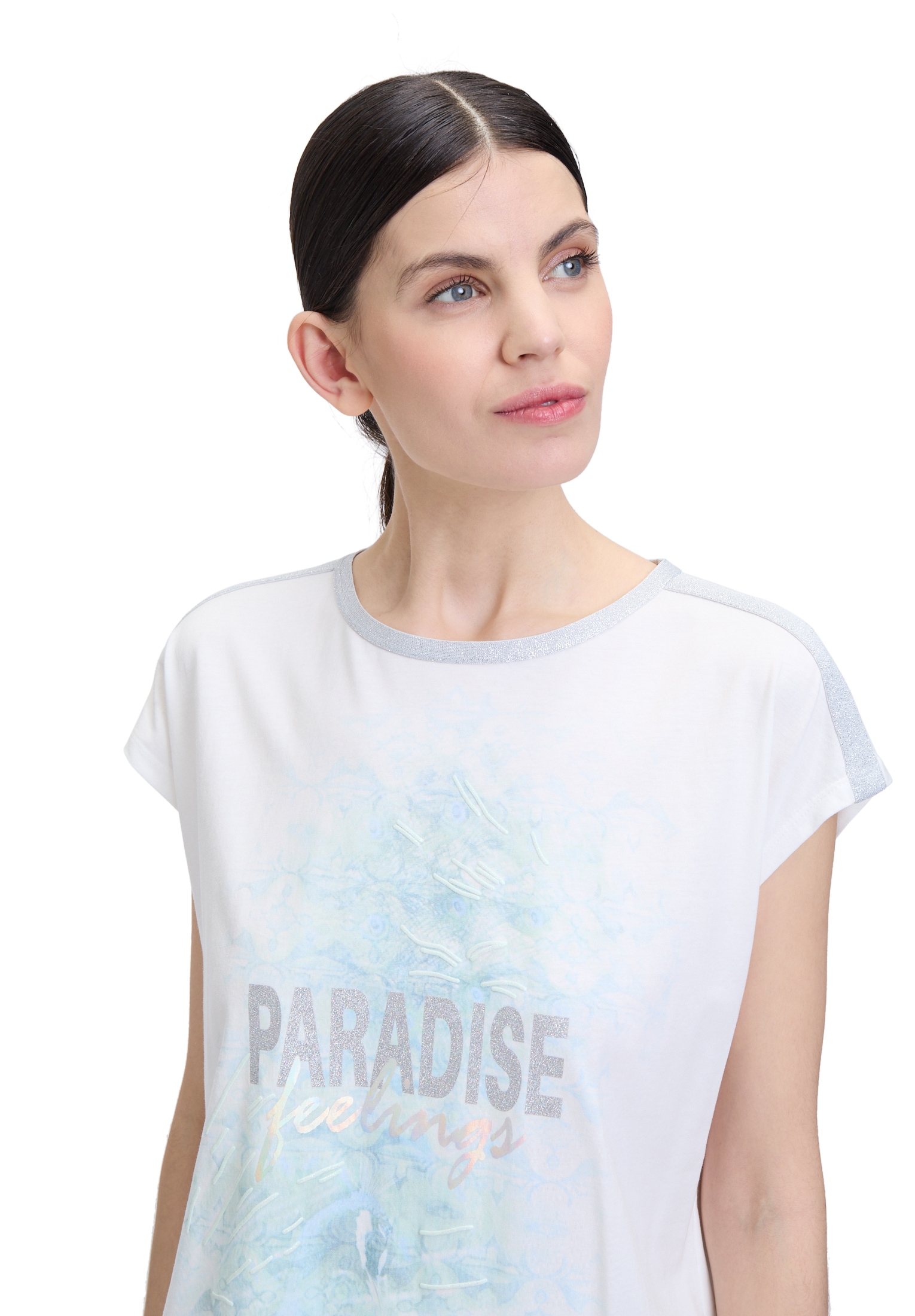 Cartoon Kurzarmshirt »Rundhals-Shirt mit Placement«