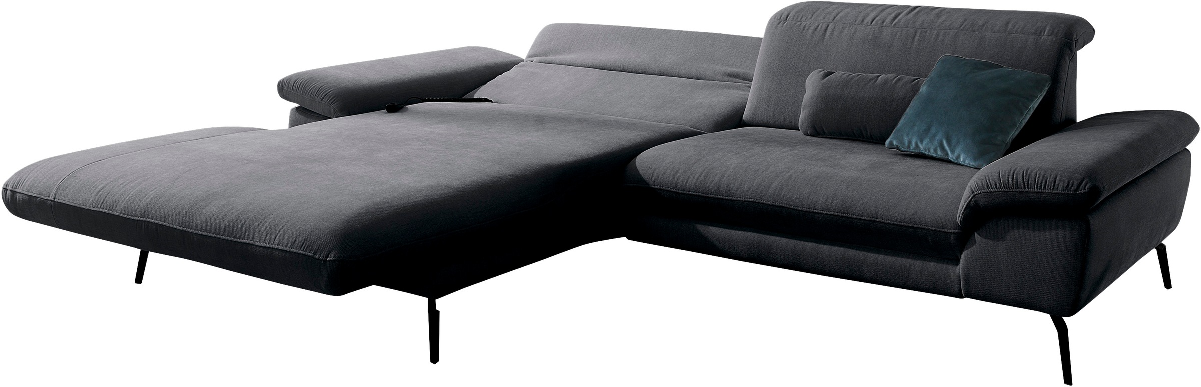 Die PlanBar Ecksofa »MP-IN22025 L-Form«, mit Kopfteilverstellung, wahlweise mit motorischem Canape