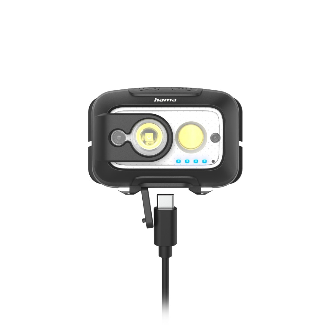 Hama LED Stirnlampe »Stirnlampe LED wiederaufladbar (Bewegungssensor, 4 Lichtmodi, 500 lm)« 500 Lumen, Sensorsteuerung, IP44, 4 Lichtmodi
