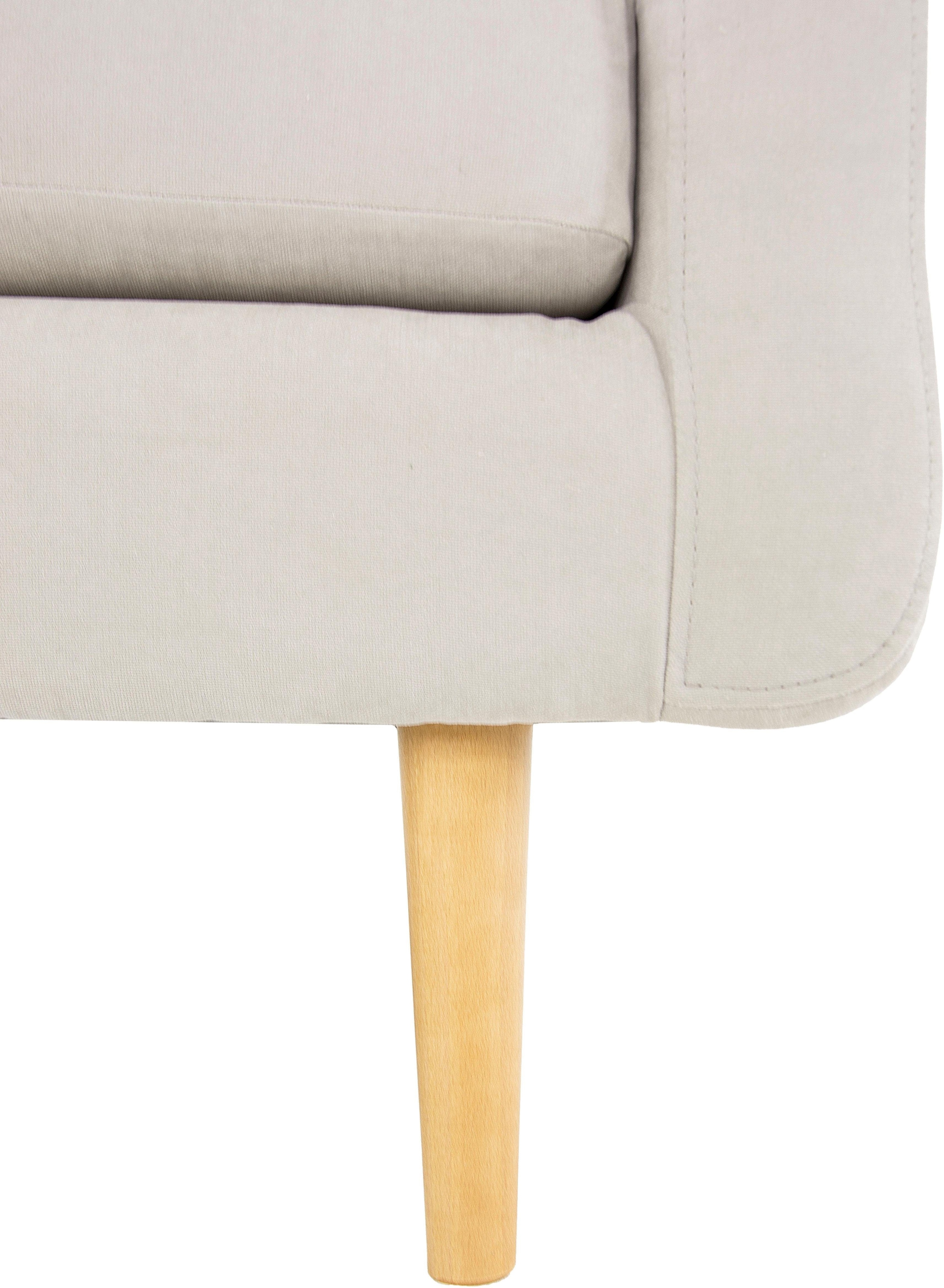 Home affaire Sessel »Brest«, mit Knopfheftung und Steppung im Rücken, geradliniges Design