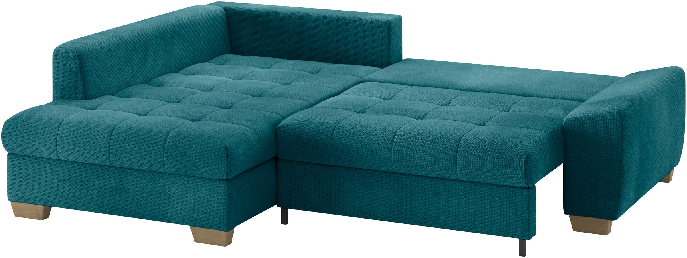 Mr. Couch Ecksofa »Nikita II, L-Form«, Wahlweise mit Bettfunktion, Bettkasten & RGB-LED-Beleuchtung