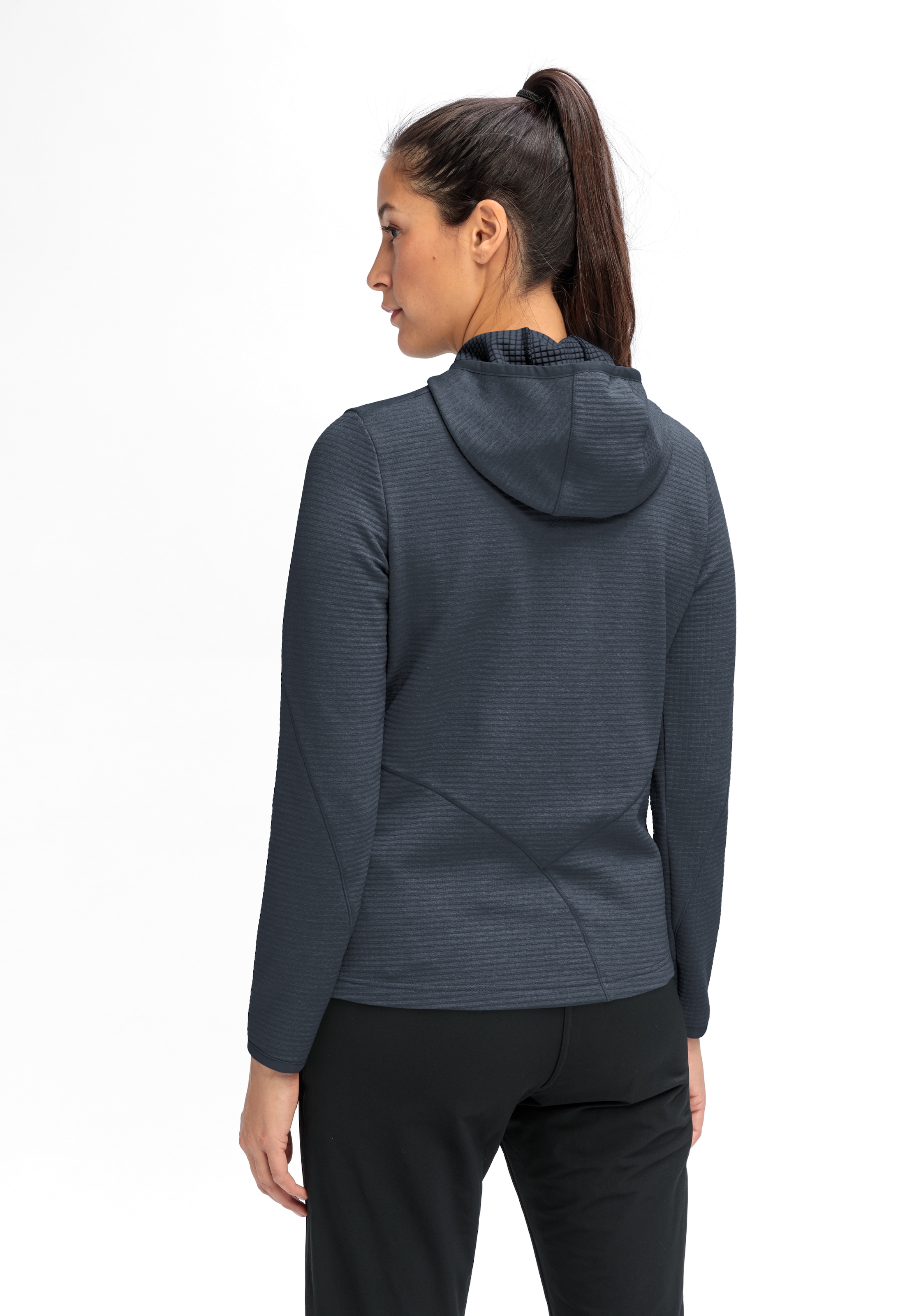Maier Sports Fleecejacke »Tesila Hood W« Damen Midlayer, atmungsaktiv schnelltrocknend, Full-Zip, Regular fit