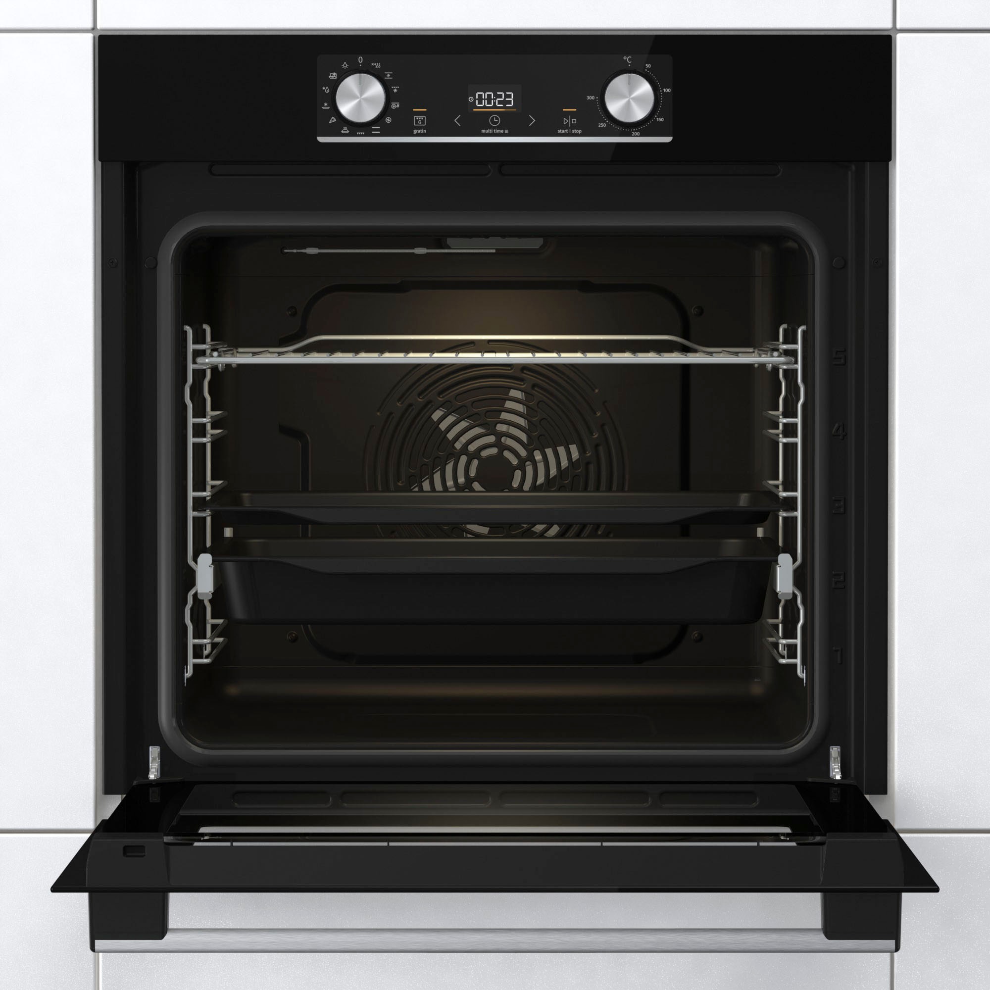 GORENJE Backofen-Set »BOSX6737E06BG«, mit 1-fach-Teleskopauszug, AirFry-Funktion