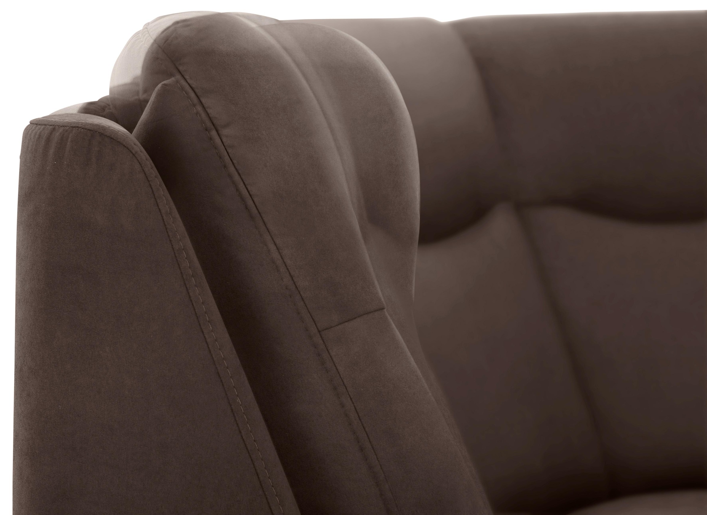 Home affaire Ecksofa »Boccaccio L-Form«, mit Federkern, incl. Kopfteilverstellung, wahlweise Bettfunktion