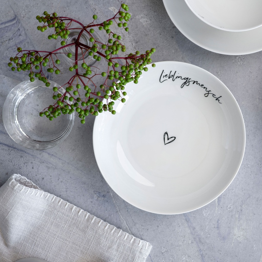 Villeroy & Boch Schale »Schale Lieblingsmensch Statement ø 18,7 cm weiß« 1 tlg.