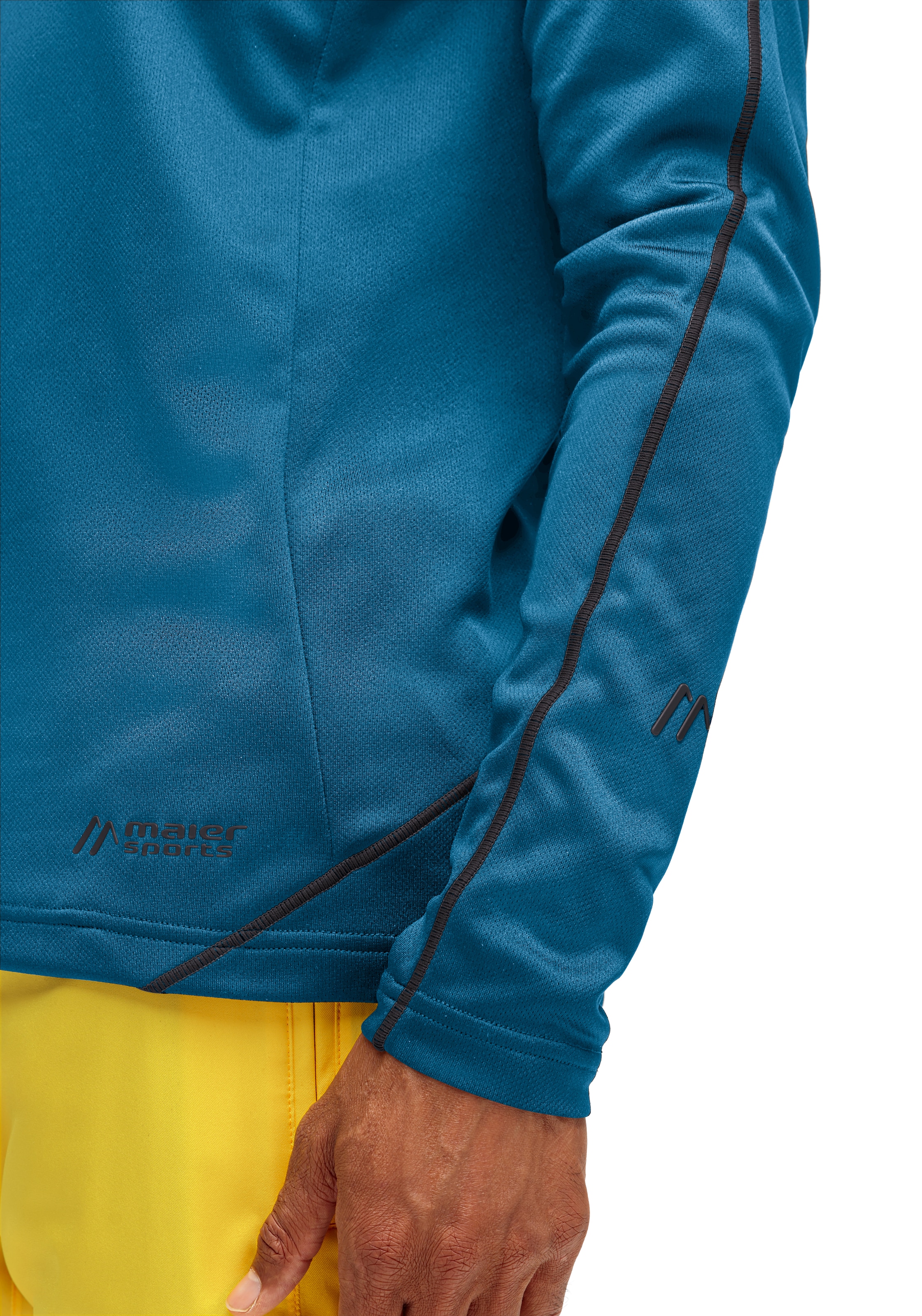 Maier Sports Funktionsshirt »Roger«, funktionaler Herren Midlayer für Outdoor Touren und Ausflüge