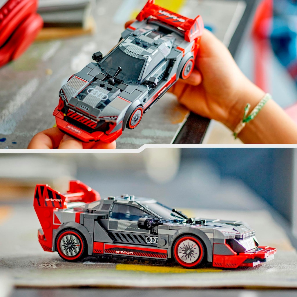 LEGO® Konstruktionsspielsteine »Audi S1 e-tron quattro Rennwagen (76921), LEGO® Speed Champions«, (274 St.)