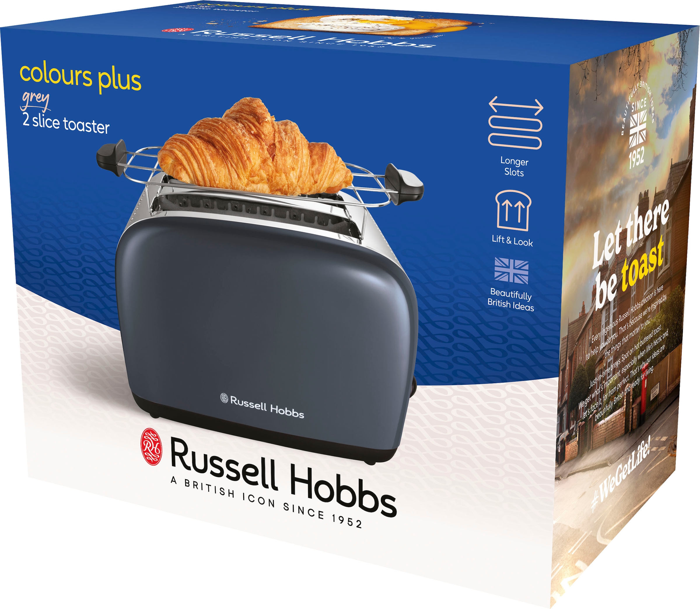 RUSSELL HOBBS Toaster »Colours Plus 26552-56«, 2 lange Schlitze, für 2  Scheiben, 1600 W mit 3 Jahren XXL Garantie