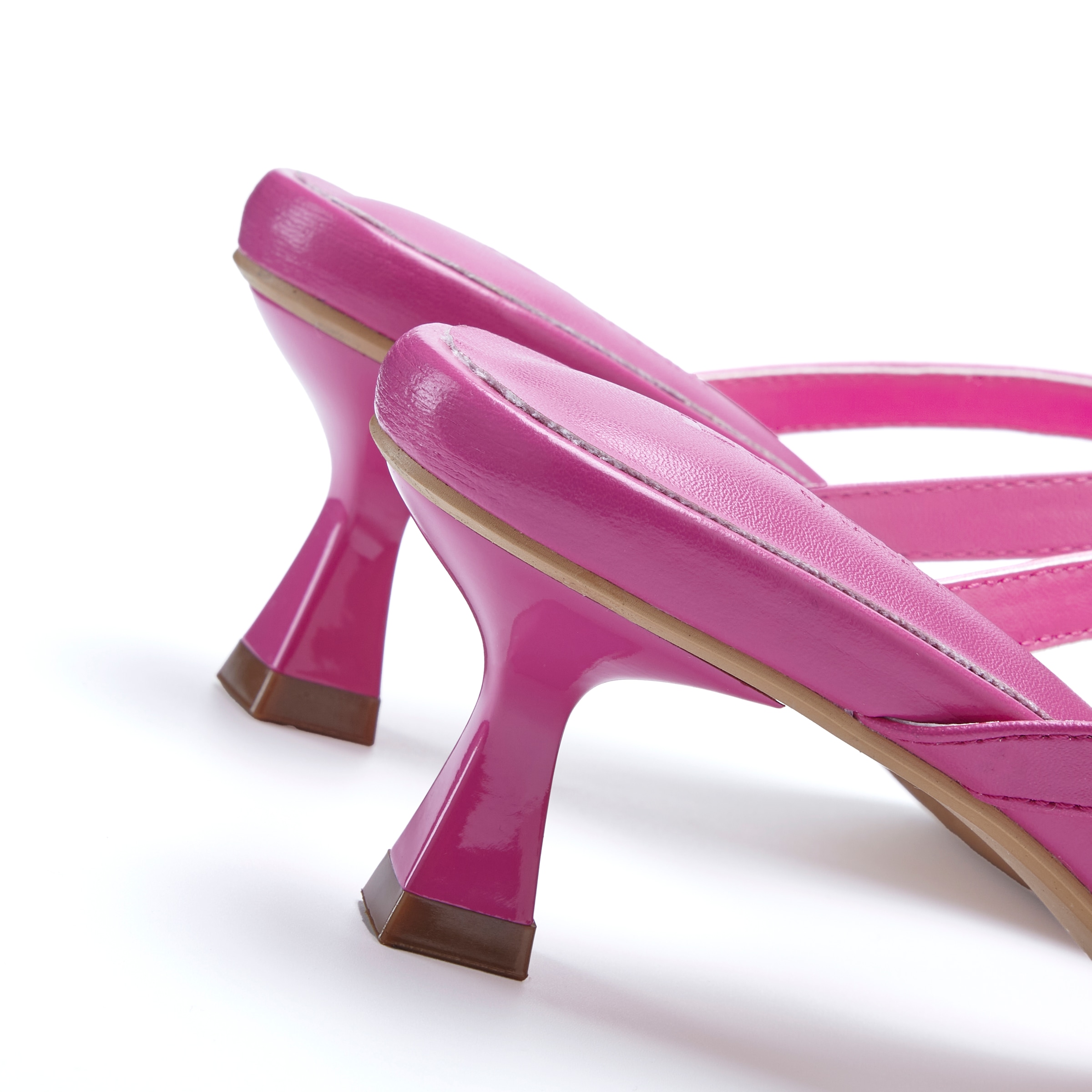 LSCN by LASCANA Pantolette  Mule, Sandale, offener Schuh, in Karree-Form mit Kitten-Heel