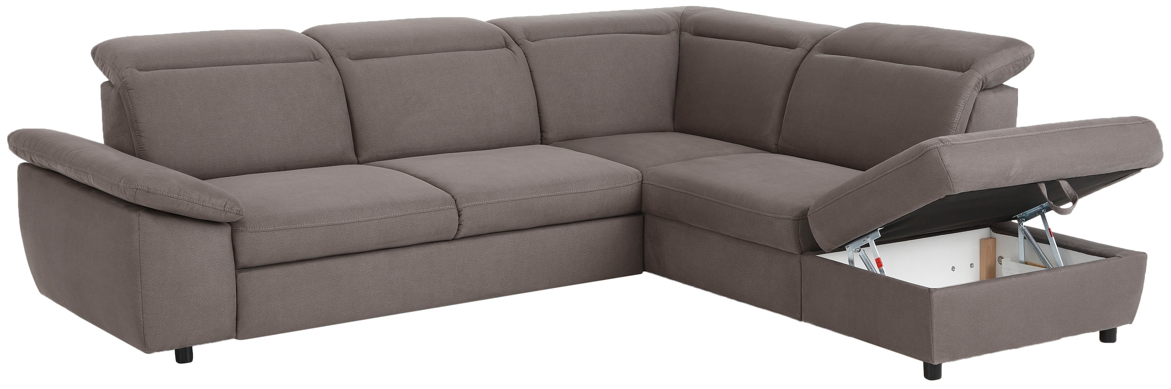 Home affaire Ecksofa »Mauritius L-Form«, mit Ottomane, mit Kopfteil- und Armlehnverstellung