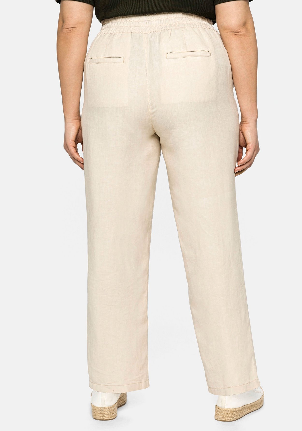 Sheego Schlupfhose »Leinenhose aus lockerem Leinen-Mix«