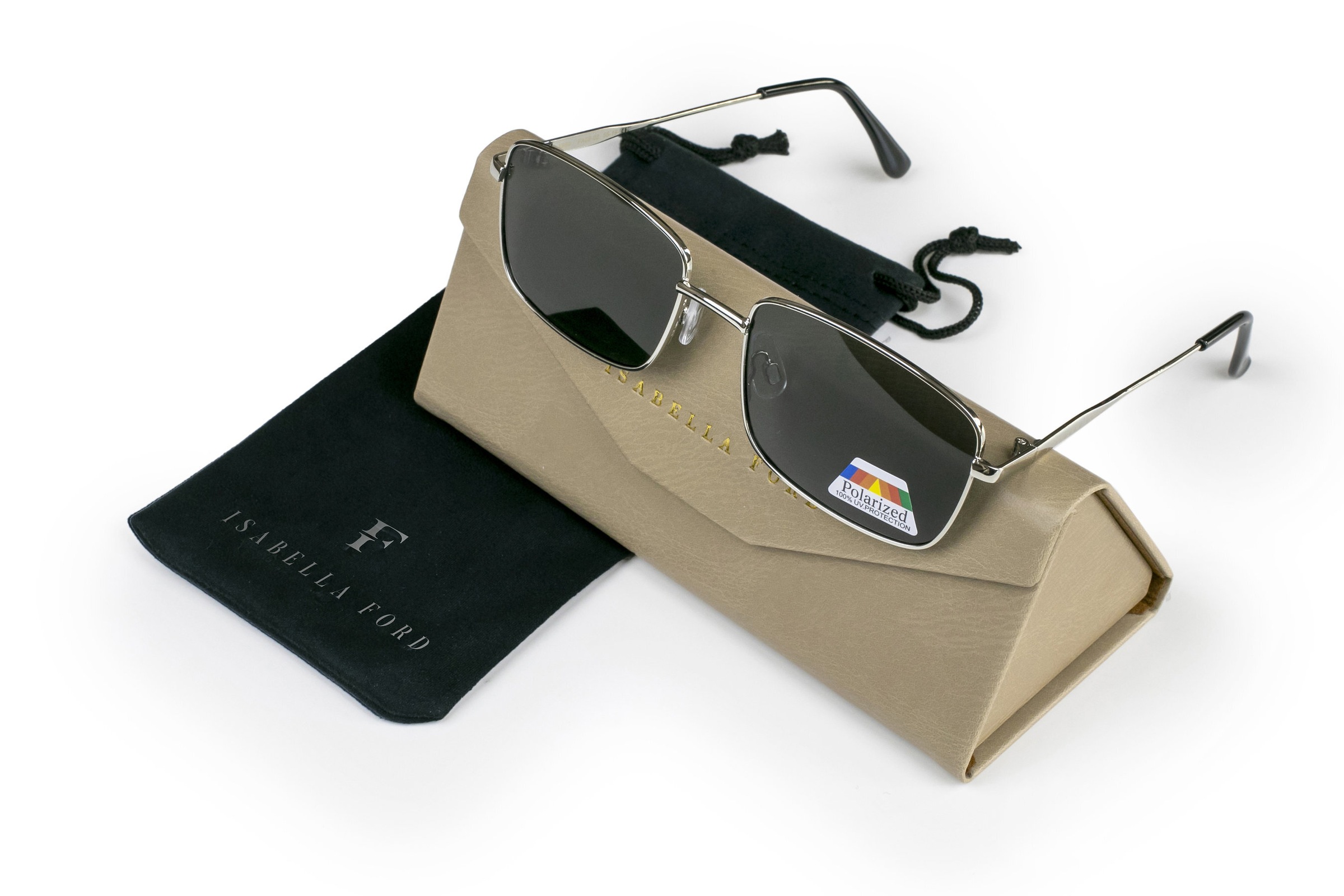 ISABELLA FORD Sonnenbrille »FA08-02« Glas 0,74 mm, polarisierte Gläser, UV400, CAT3.0