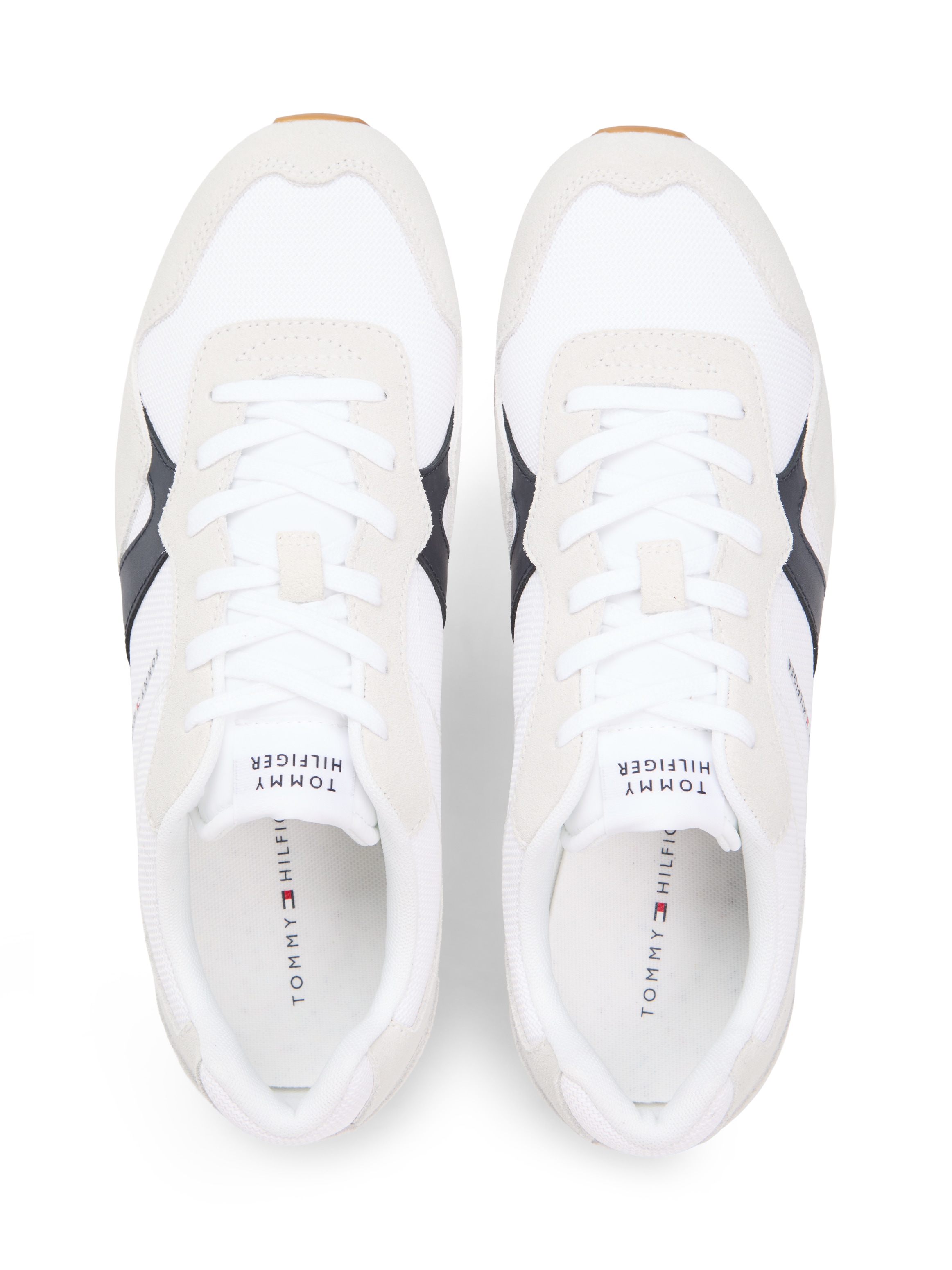 Tommy Hilfiger Sneaker »RUNNER ICON MIX«  , Freizeitschuh, Halbschuh, Schnürschuh mit seitlichem Logoschriftzug