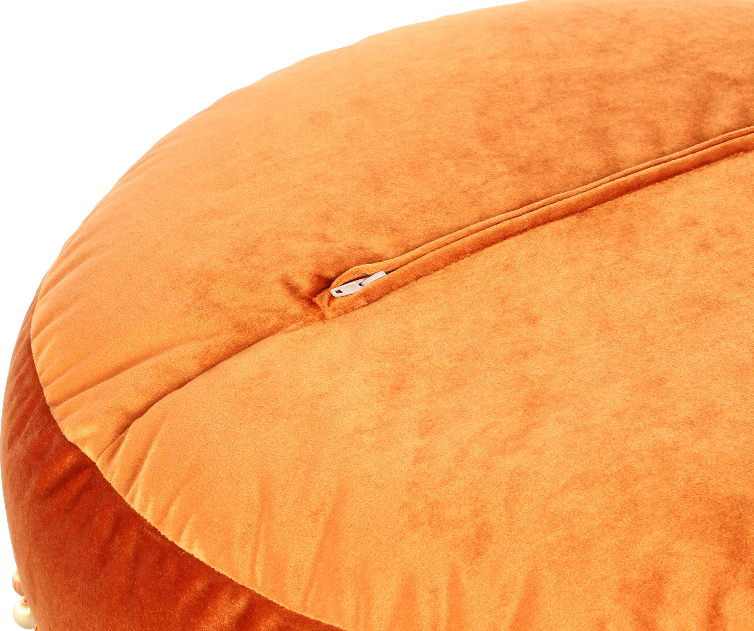 Kayoom Sitzhocker »Pouf Taj Mahal 425, samtweiche Oberfläche«, (1 St.), samtweich, farbig, modern, orientalisches Design