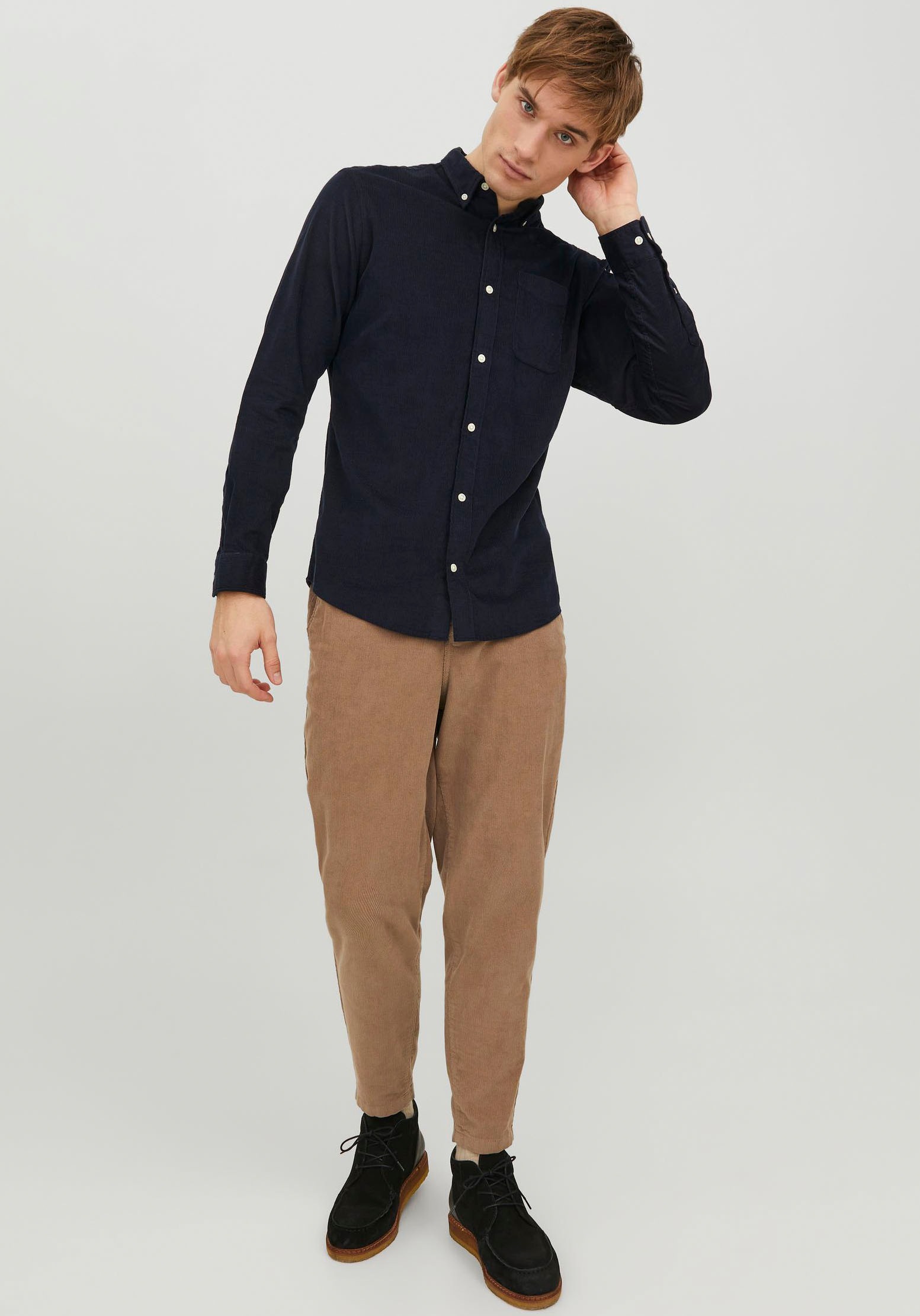 Jack & Jones Langarmhemd »JJECLASSIC CORD SHIRT LS SN«, aus Cord