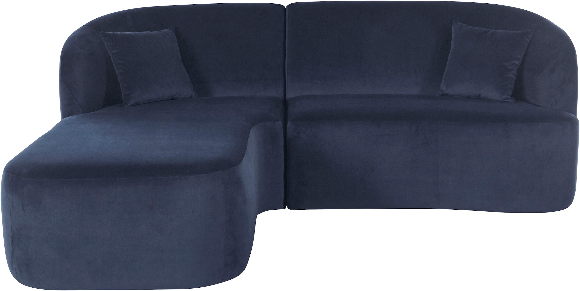 LeGer Home by Lena Gercke Ecksofa »Dilara L-Form«, gerundete Rückenlehne und Front, in 3 Bezugsqualitäten