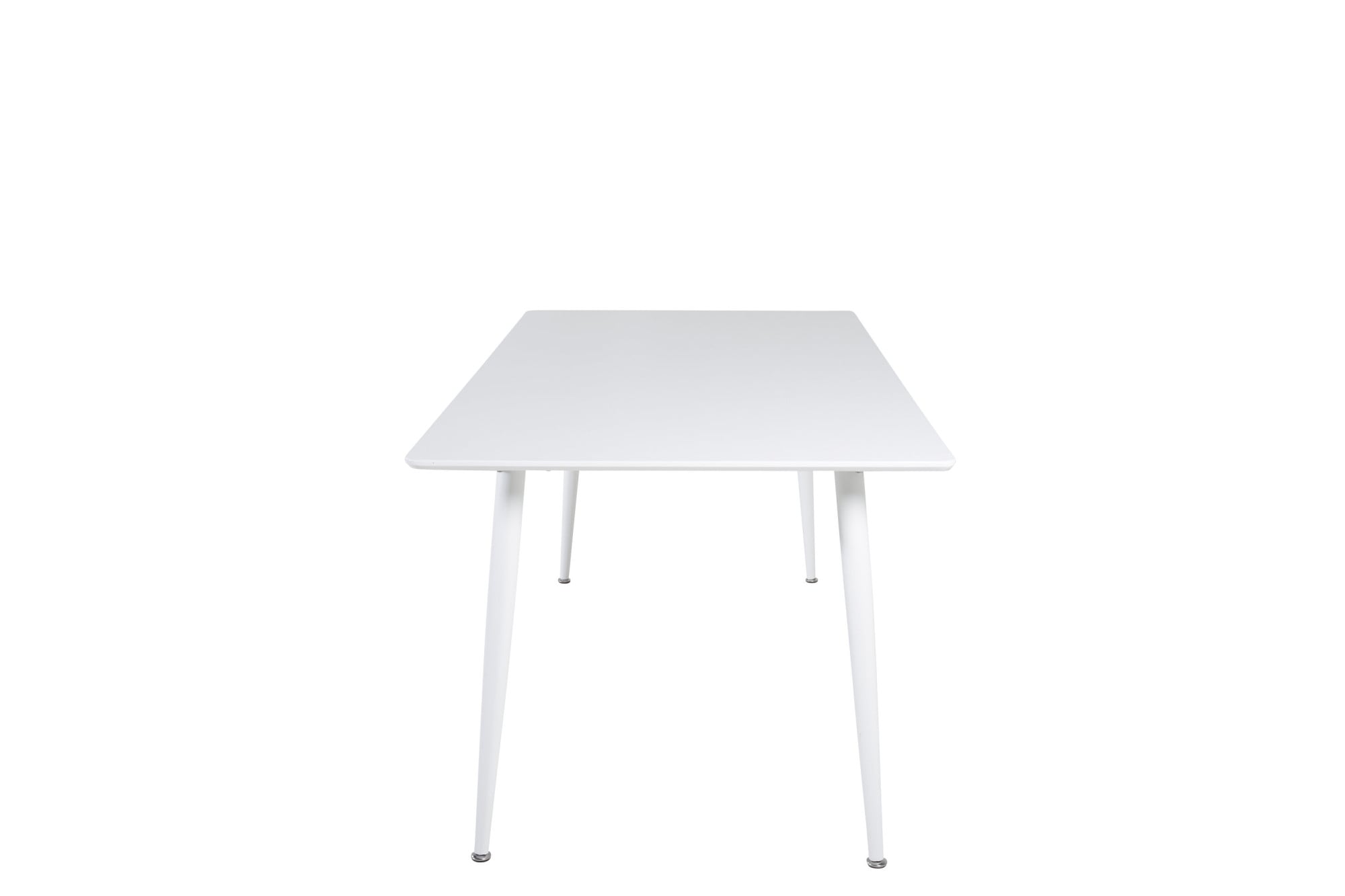 Venture Home Esstisch »Polar, rechteckiger Esstisch in hellem Weiß, 180 × 90 cm« Esszimmertisch, MDF, Metallbeine, rechteckig, hell, skandinavisch