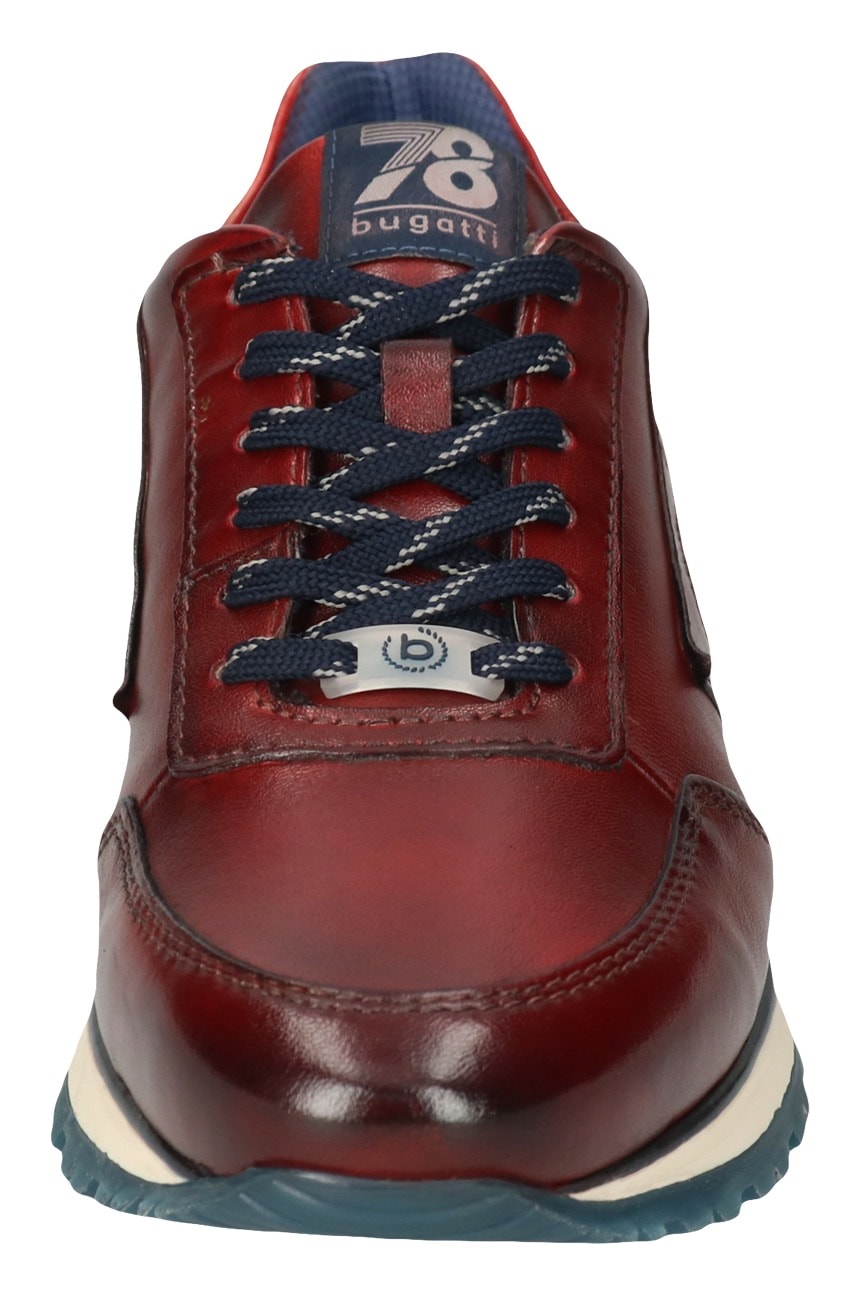 bugatti Sneaker  mit seitlichem Logoprägung, Freizeitschuh, Halbschuh, Schnürschuh