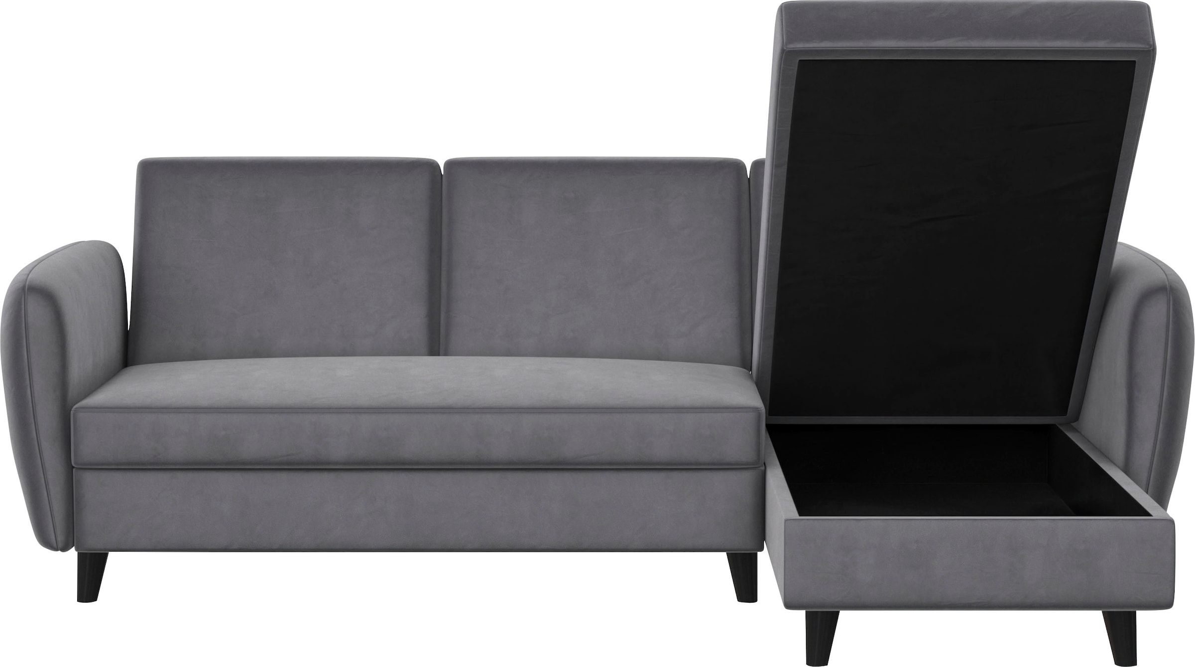 Dorel Home Ecksofa »Perry, L-Form,« Rückenlehne, verschiedene Farbvarianten, Sitzhöhe 43 cm, Breite 219 cm