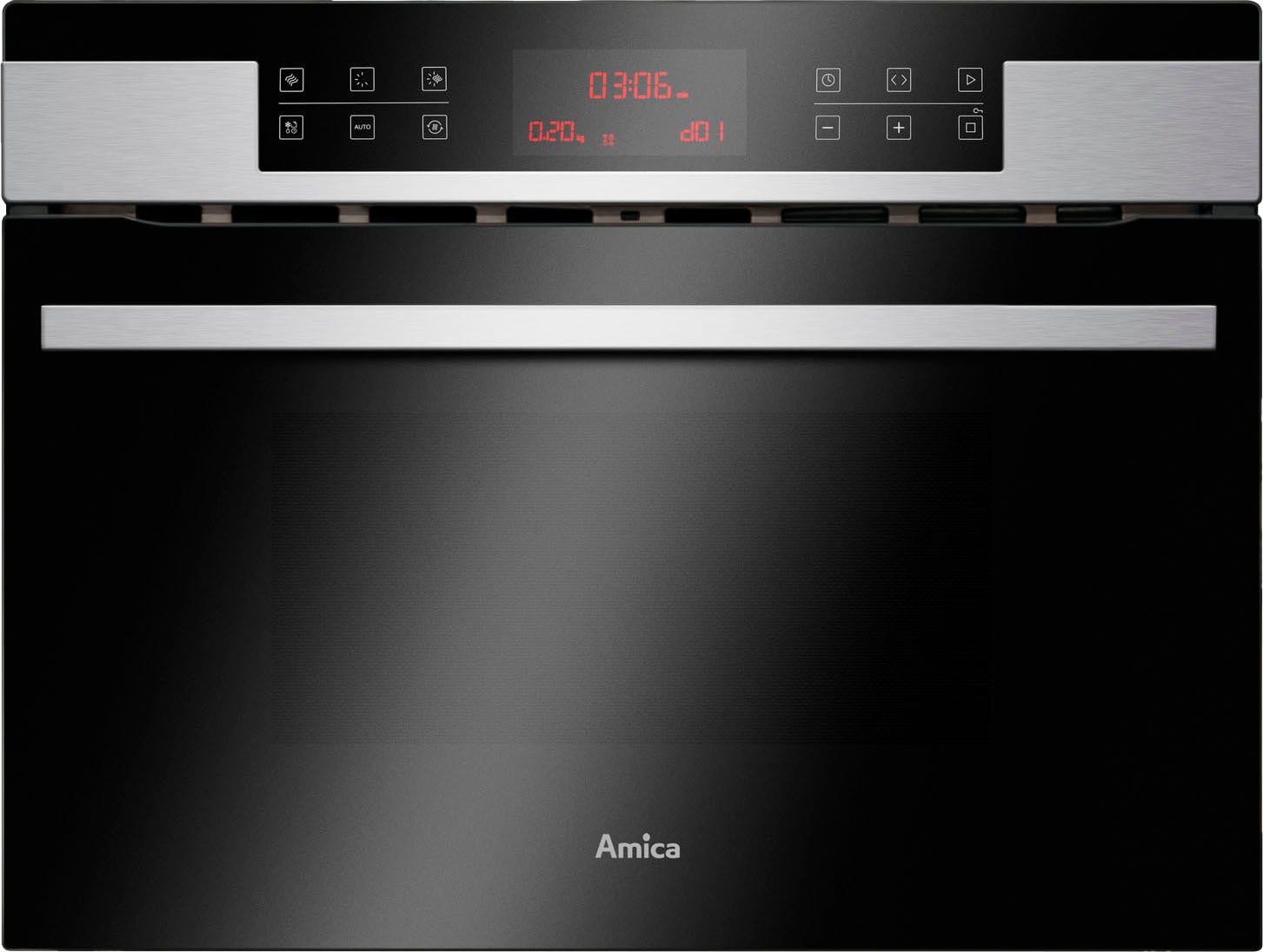 Amica Backofen mit Mikrowelle  »EBC 841 600 E«, 13 Automatikprogramme anhand des Gewichts und der Art des Gerichts