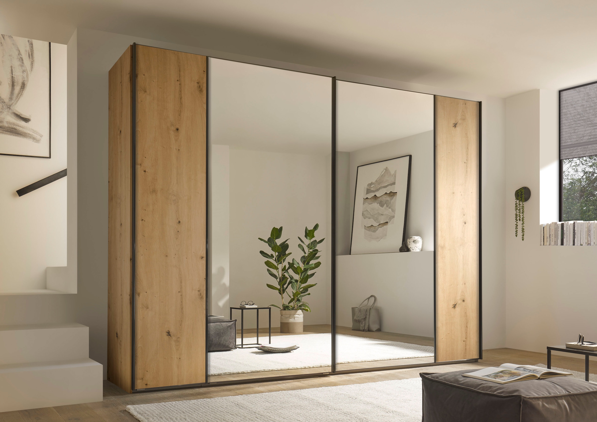 STAUD Schwebetürenschrank »Sonett 120 G, Made in Germany« mit vier verschiedenen Ausstattungsvarianten