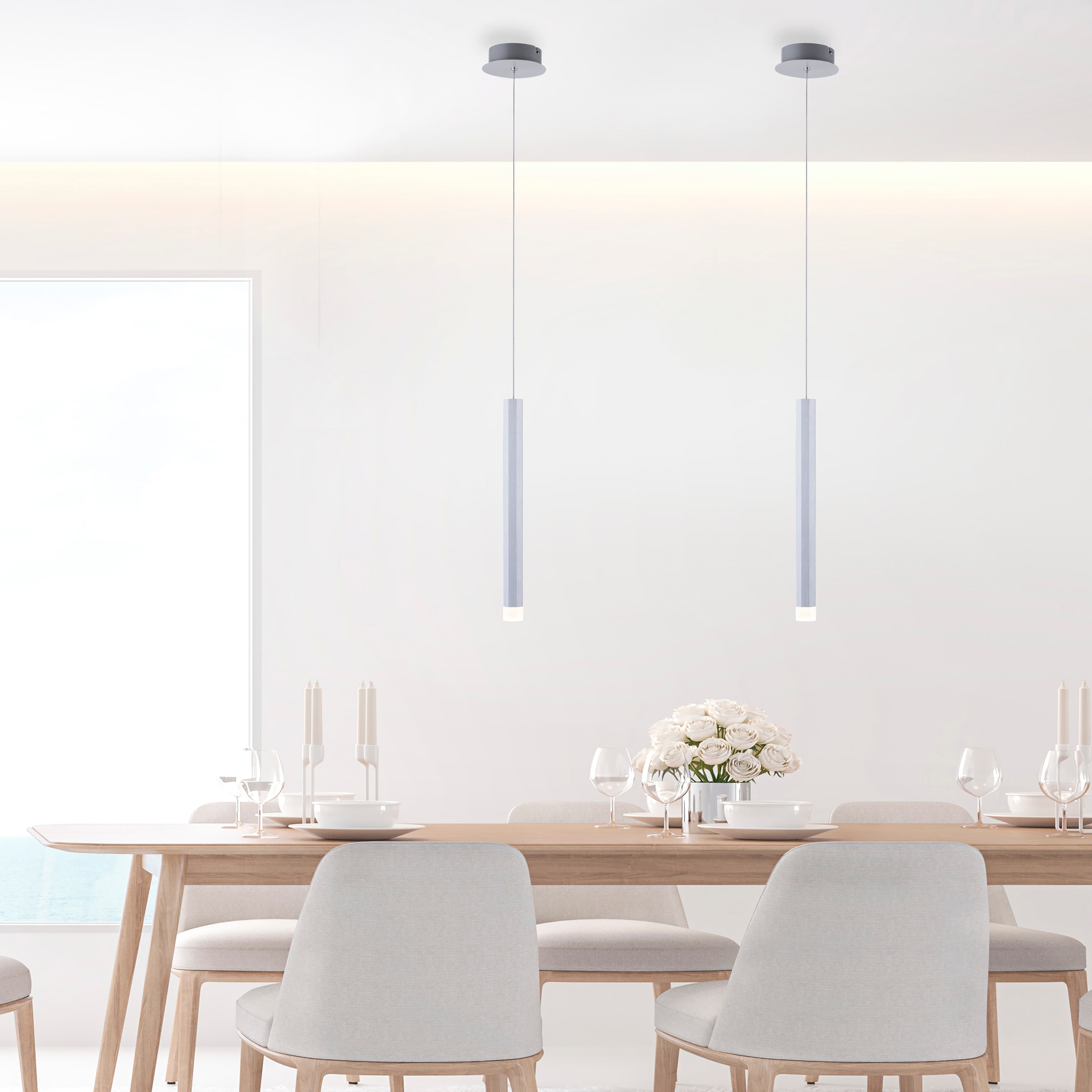 JUST LIGHT Pendelleuchte »BRUNO« LED-Board 1 Stk. Warmweiß LED