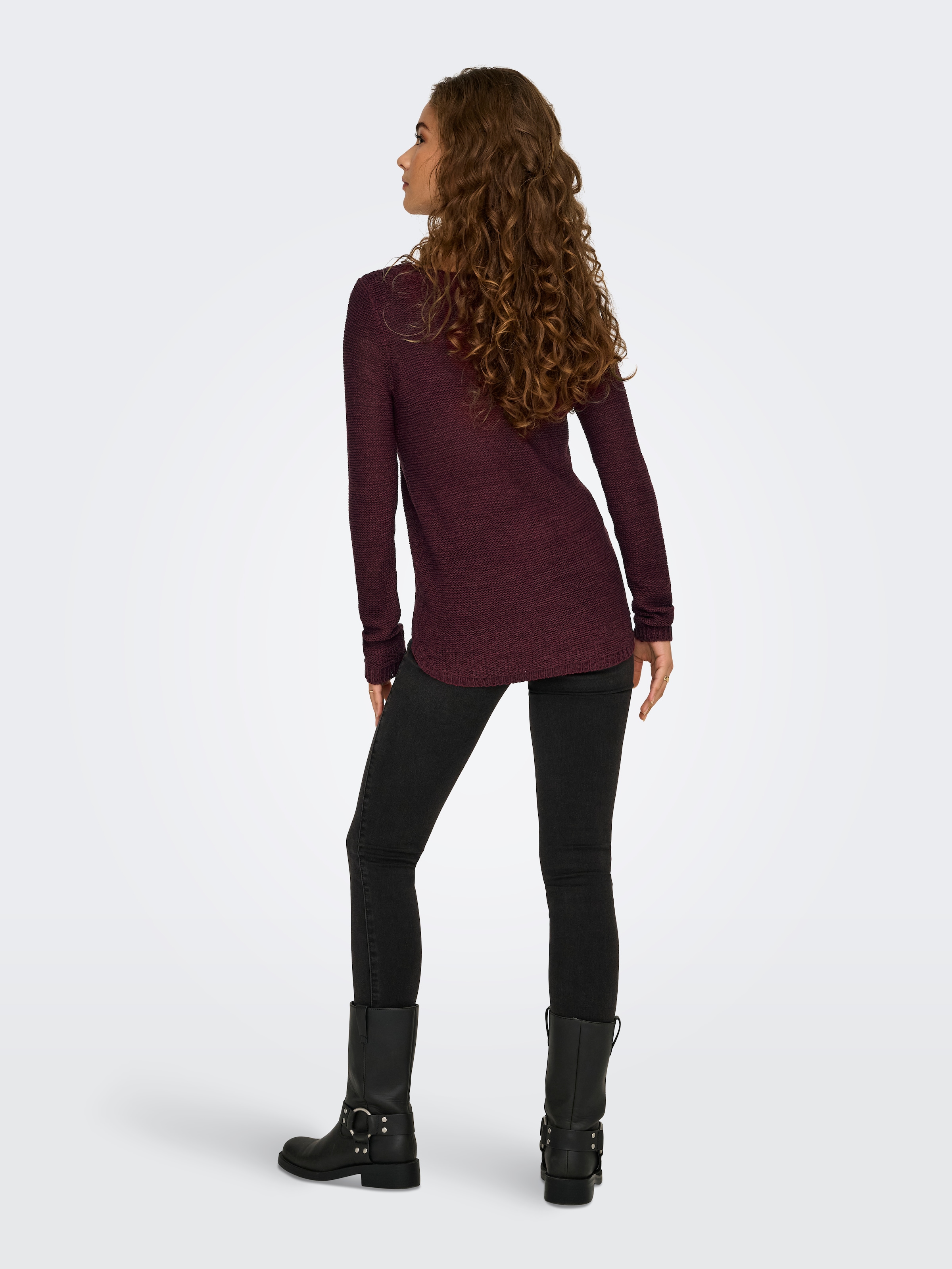 ONLY »ONLGEENA XO L/S PULLOVER KNT NOOS« Materialmix, regular fit