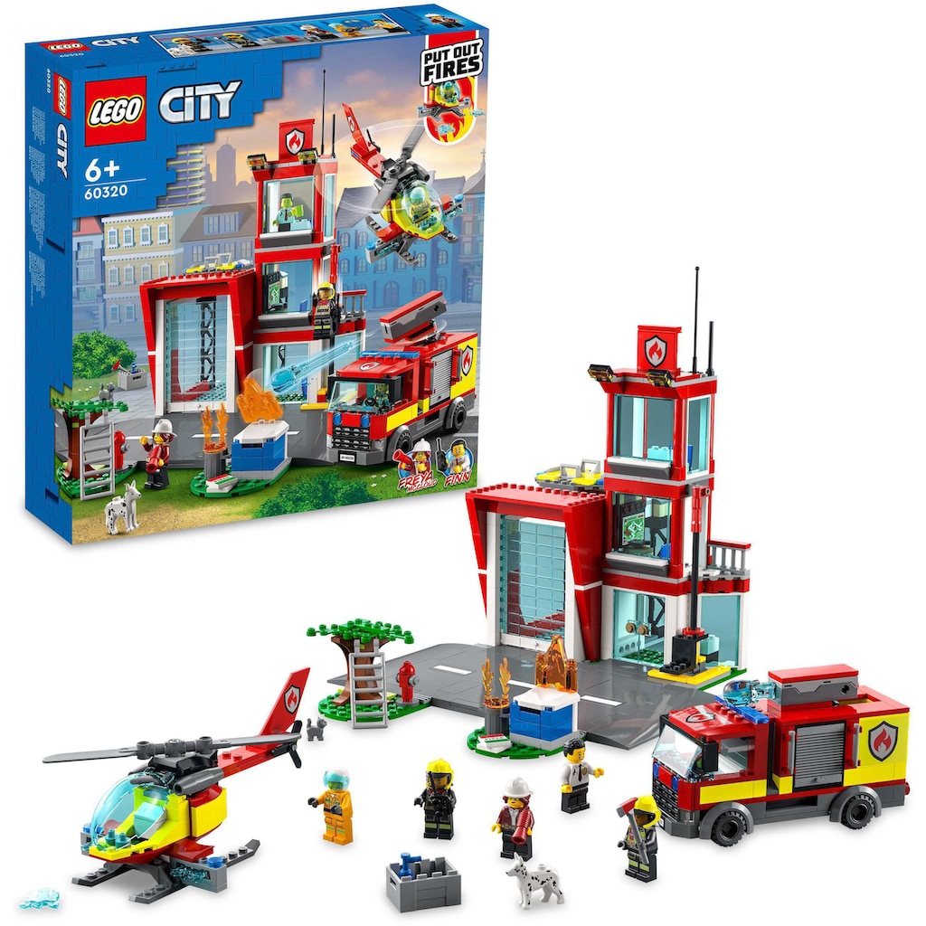 LEGO® Konstruktionsspielsteine »Feuerwache (60320), LEGO® City«, (540 St.)