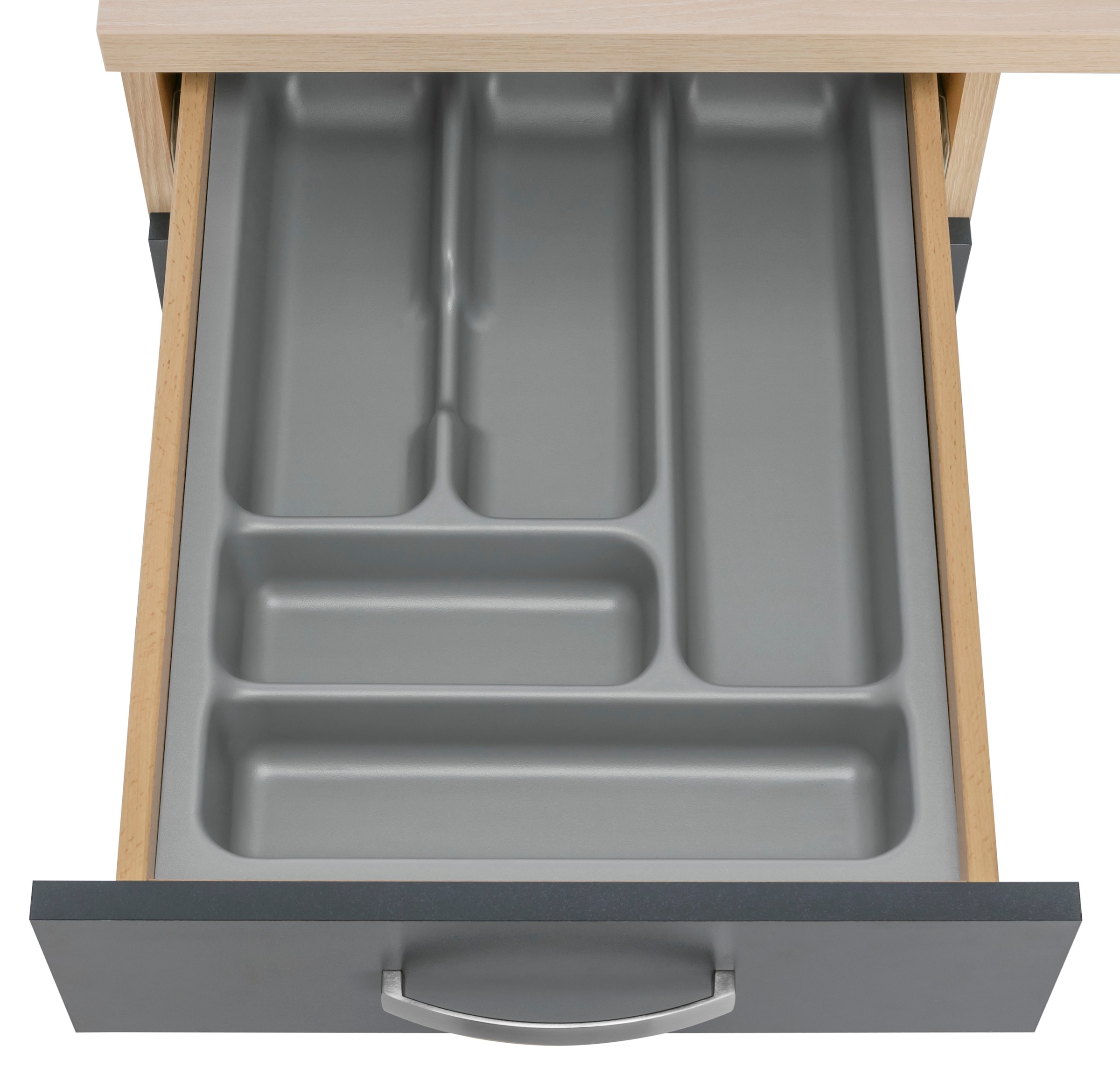 OPTIFIT Küchenzeile »Faro« Breite 270 cm, wahlweise mit E-Geräten, mit Arbeitsplatte