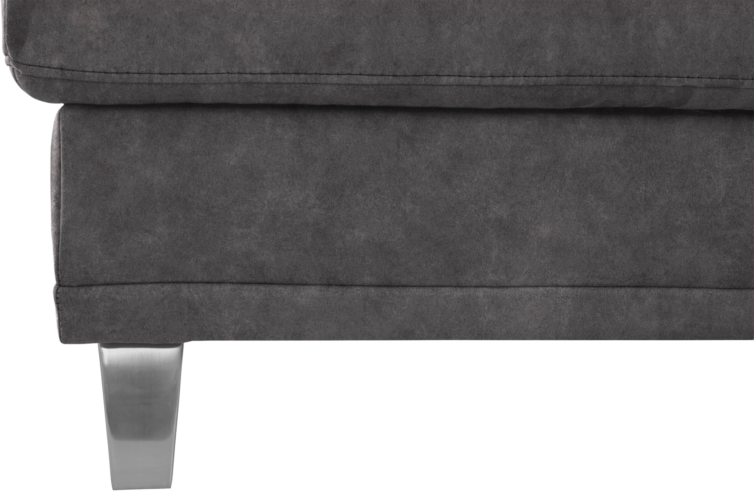 sit&more Ecksofa »Clio L-Form«, wahlweise mit Bettfunktion oder Vorziehsitz und Bettkasten, Federkern