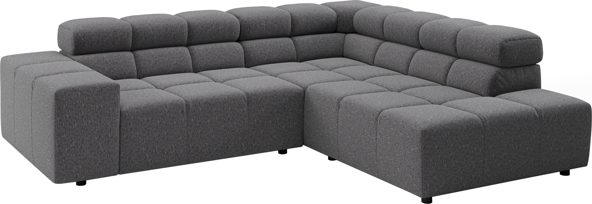Home affaire Ecksofa »Ancona, Ecksofa,  incl. Kopfteilverstellung, Breite 249 cm, L-Form« wahlweise elektrische Sitztiefenverstellung