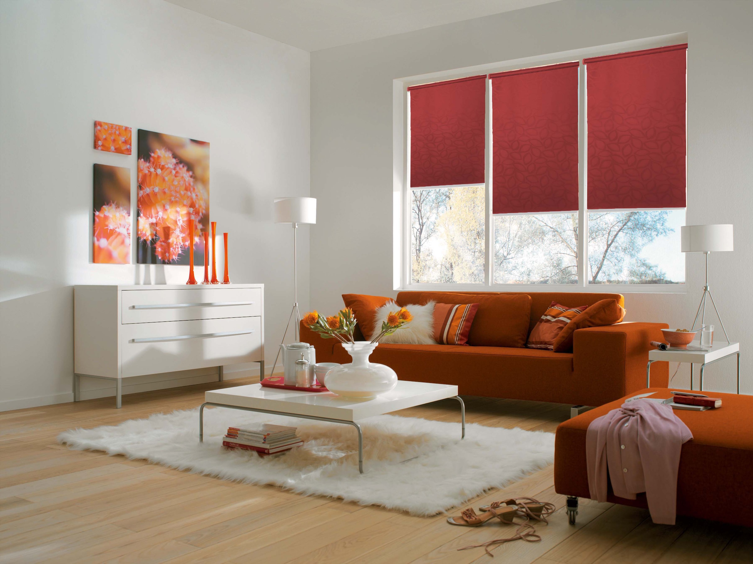 sunlines Elektrisches Rollo »Akkurollo Curves appgesteuert, blickdicht, Sunlines, weißer Fallstab«, blickdicht, appgesteuert via Bluetooth