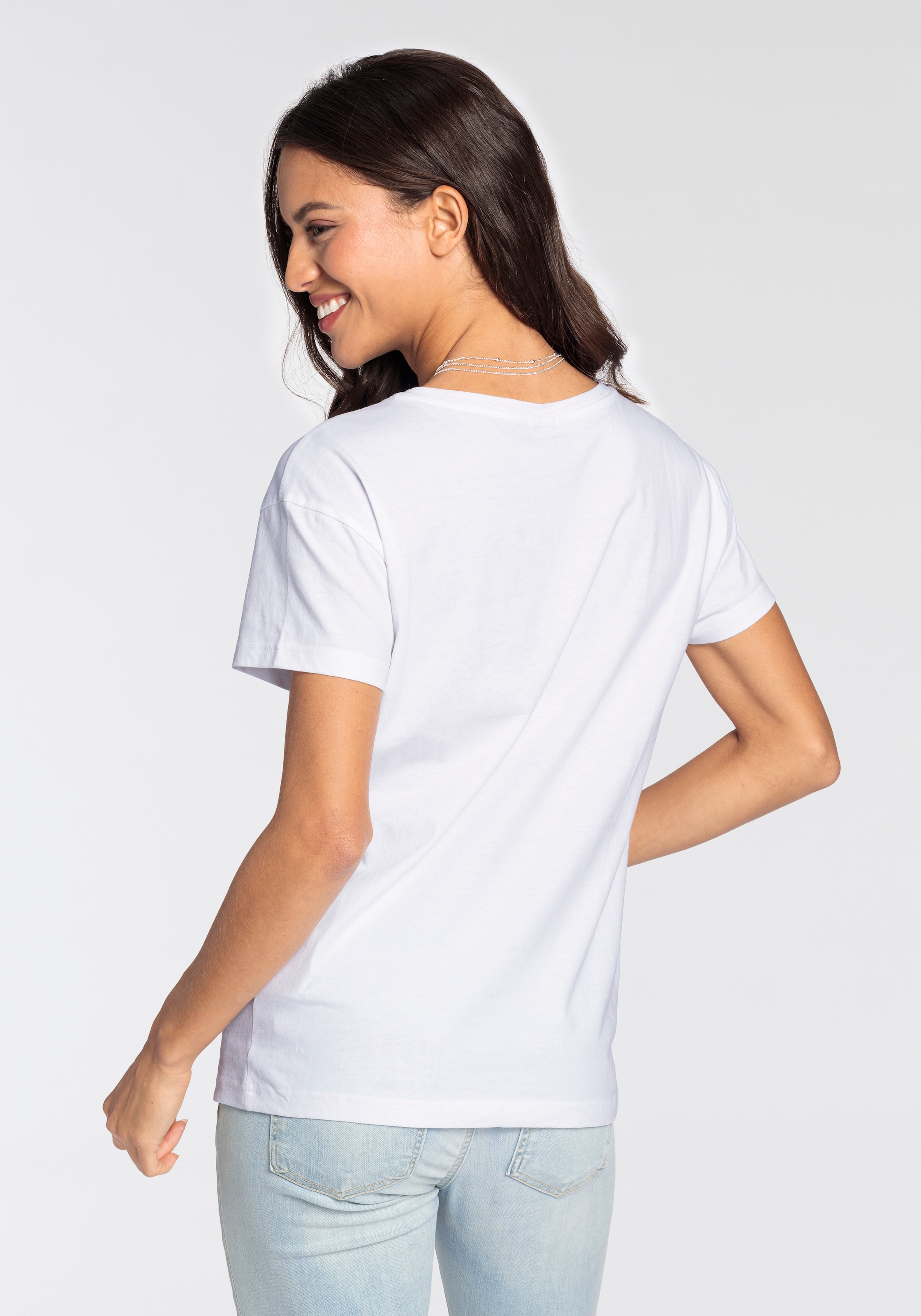 Laura Scott T-Shirt, Kurzarm, figurumspielender Schnitt, aus elastischem Single Jersey