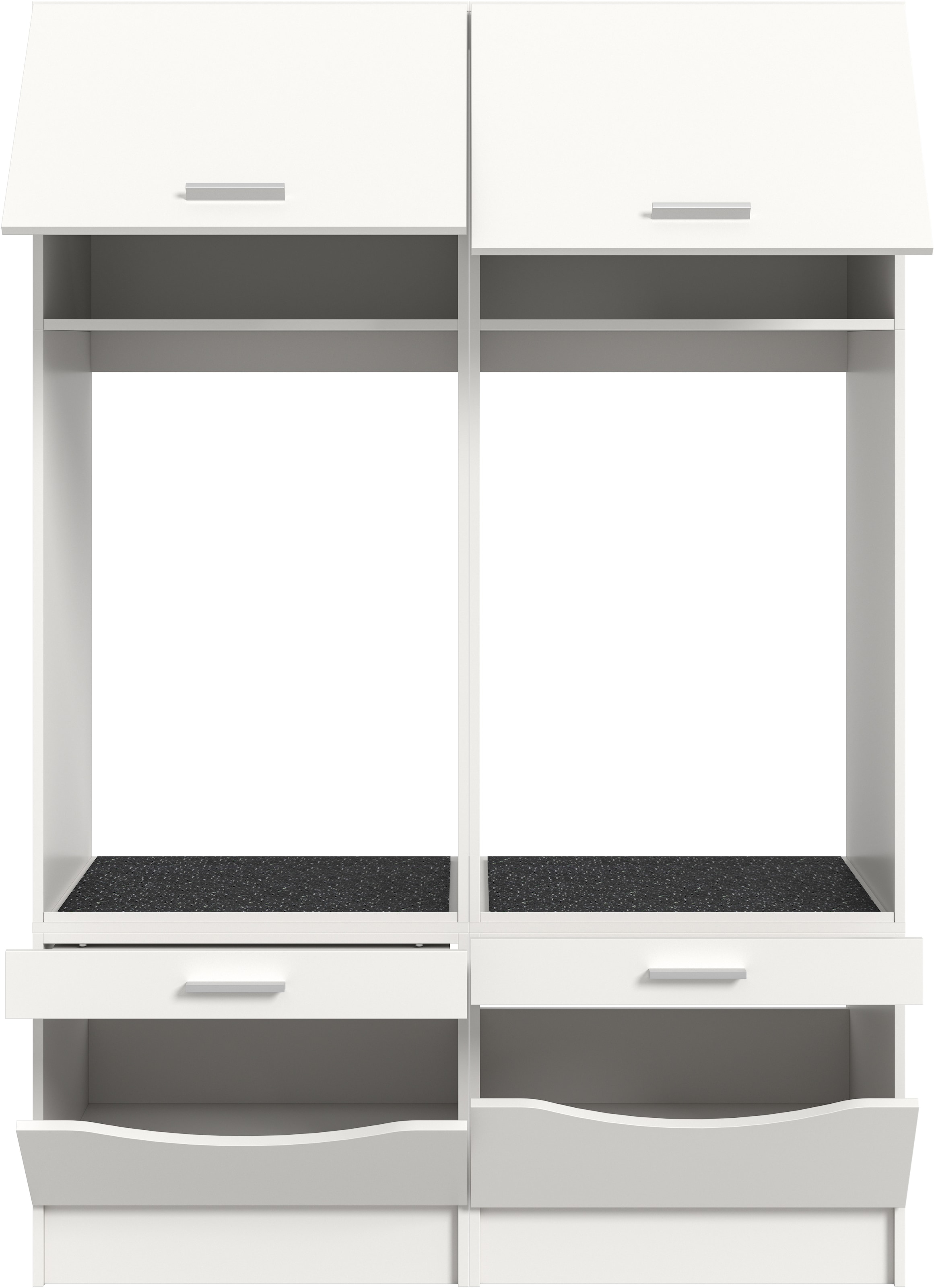 welltime Mehrzweckschrank-Set »FALAS,  2-teilig, Hauswirtschaftsraum Set, Breite 133 cm« bestehend aus: 2x Waschmaschinenumbauschrank, in verschiedenen Farben, 