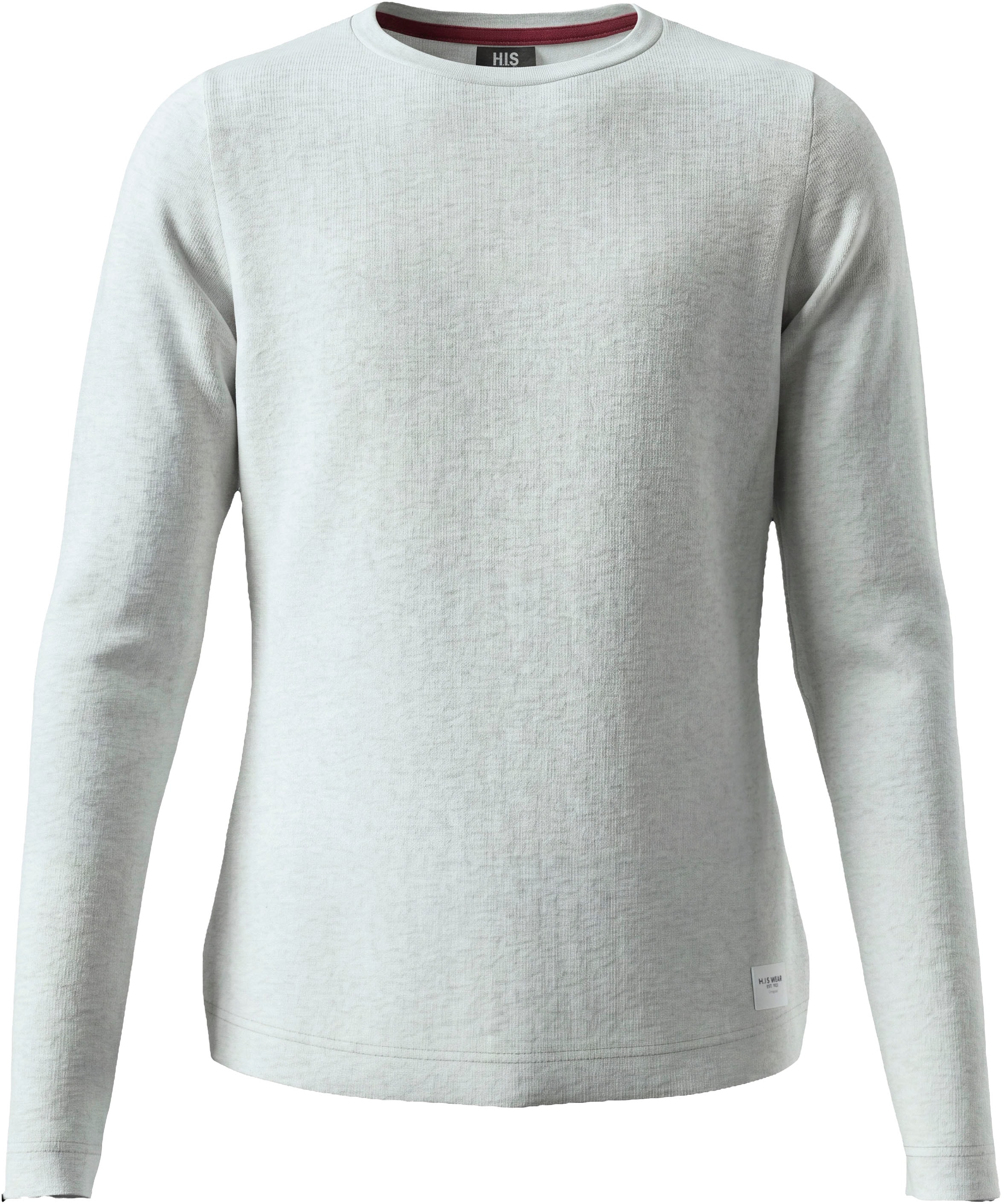 H.I.S Langarmshirt »3er Pack H.I.S Shirts in modischen Farben, Must-Have Basic« Packung, 3,  3 Basic Langarmshirts in Paket, hüftlang, Basic-Passform