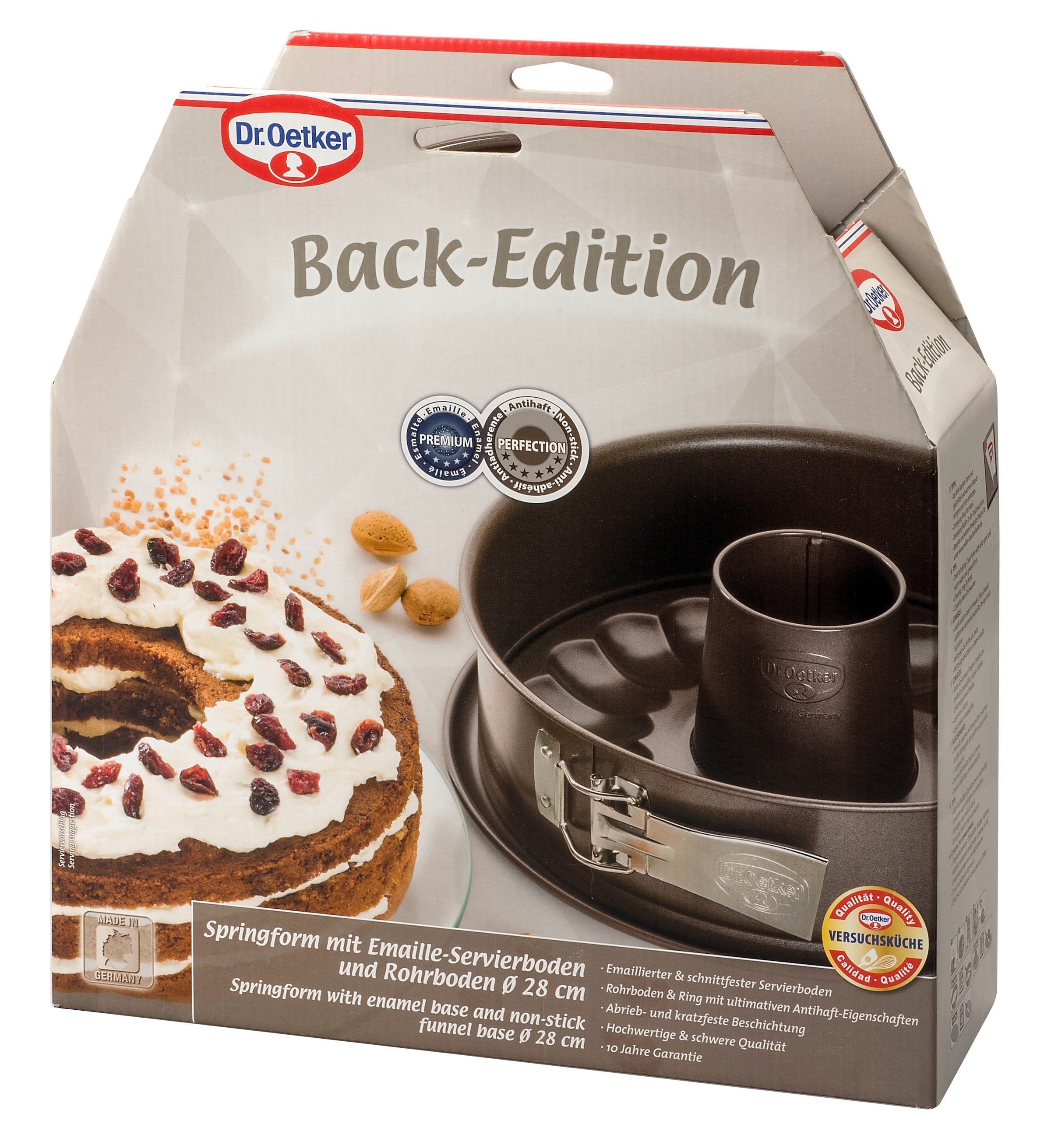 Dr. Oetker Küchenhelfer Springform »Back-Edition, mit Servier- & Rohrboden«