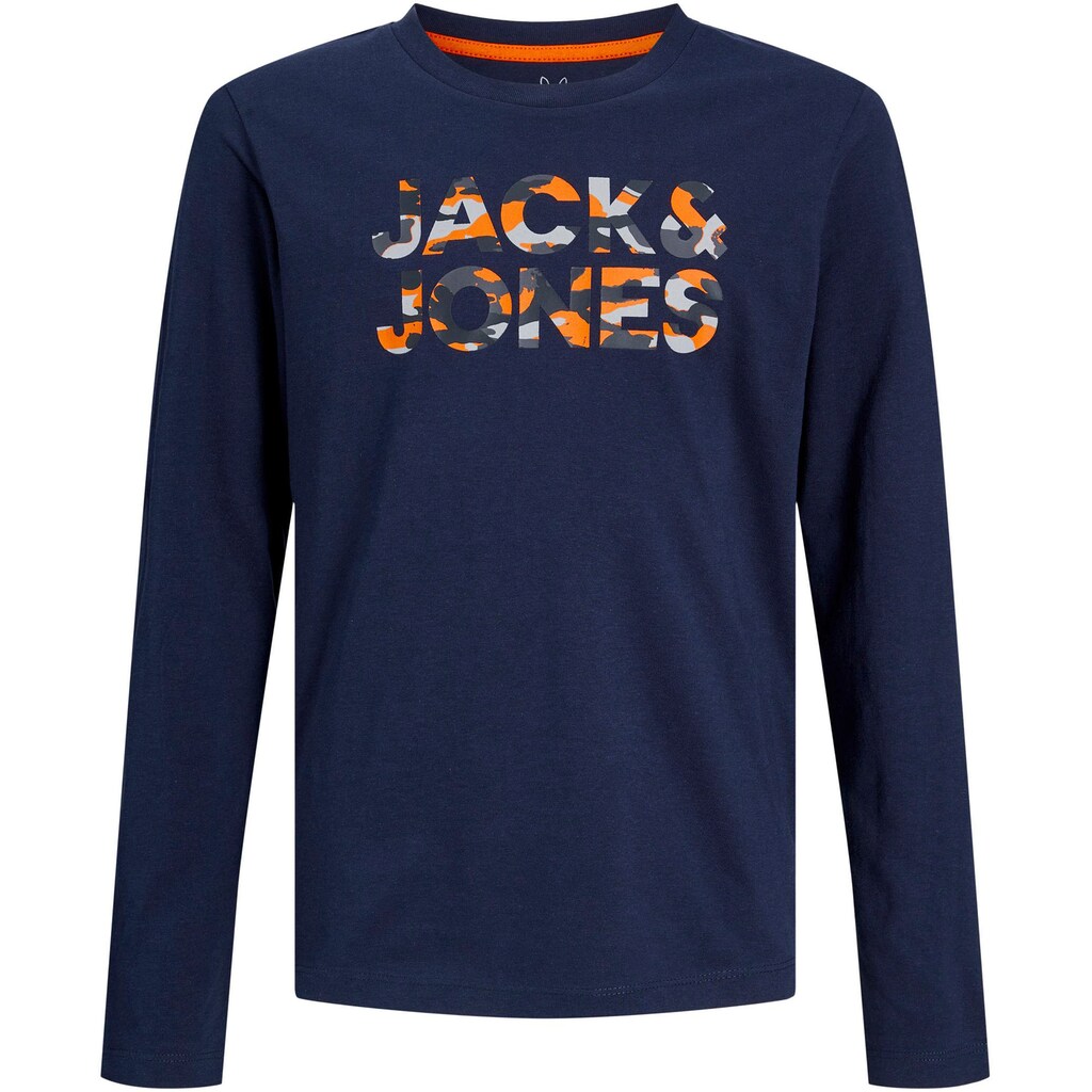 Jack & Jones Junior Langarmshirt »JJMILES TEE LS CREW NECK JNR«