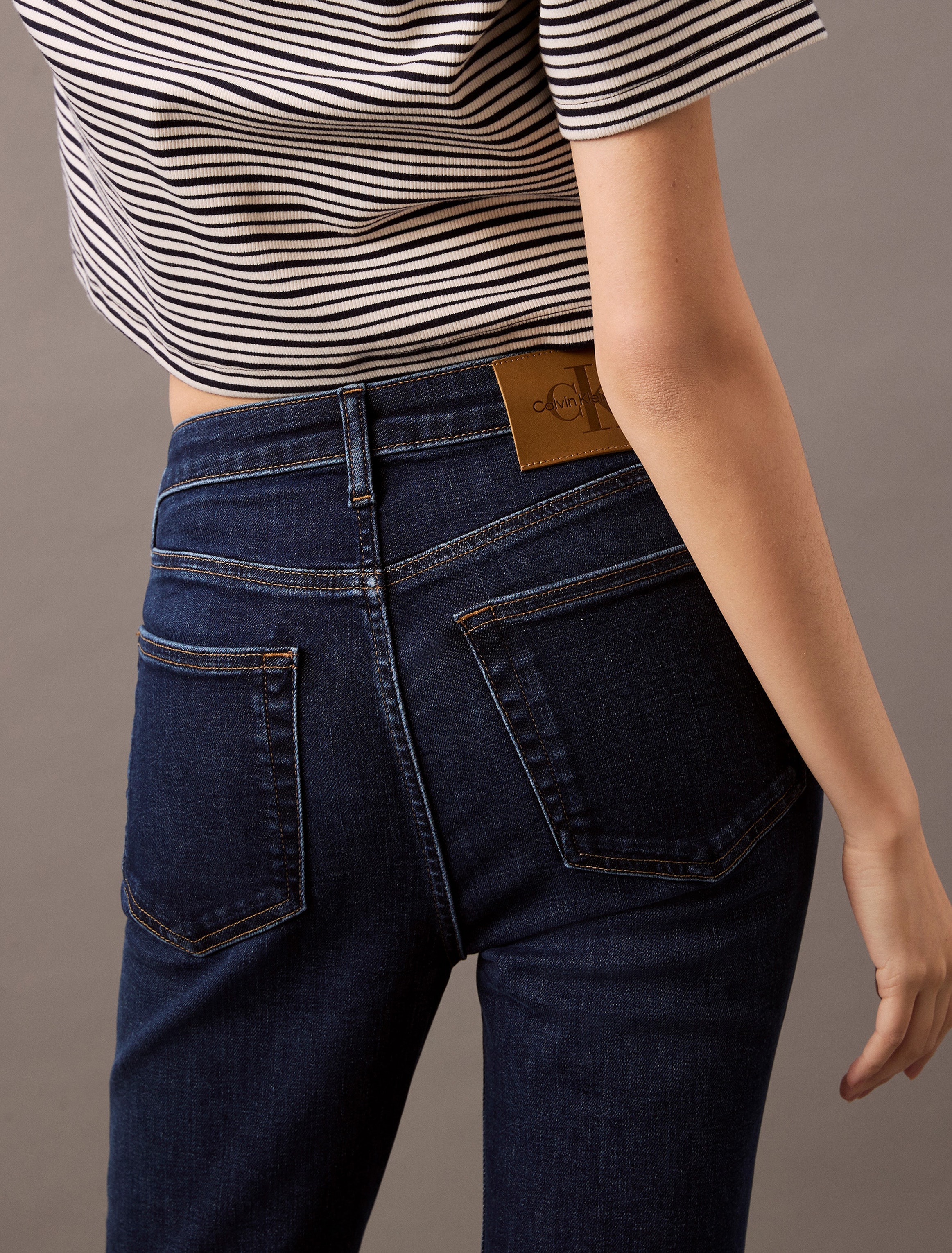 Calvin Klein Jeans Skinny-fit-Jeans »MID RISE SKINNY«, Mit Gürtelschlaufen