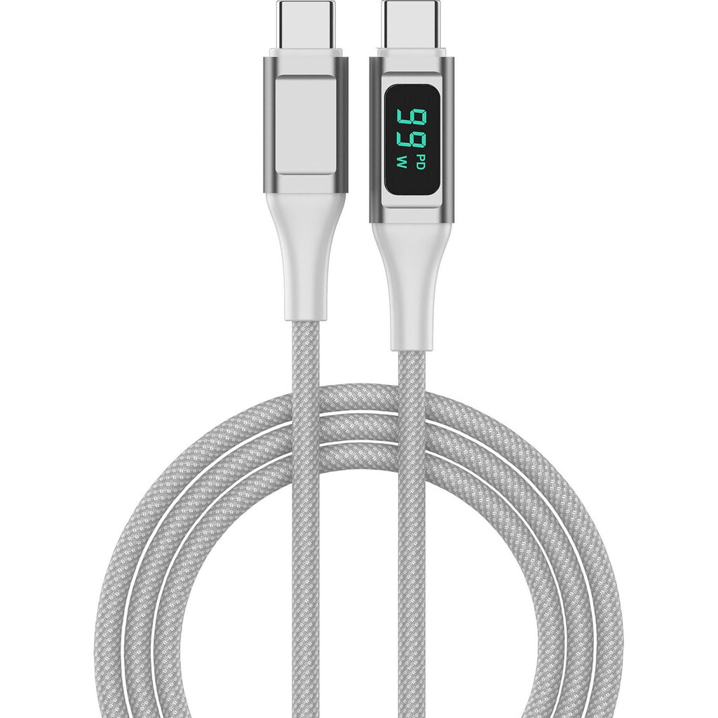 4smarts USB-Kabel »USB-C auf USB-C Kabel DigitCord 100W 1,5m«, 150 cm