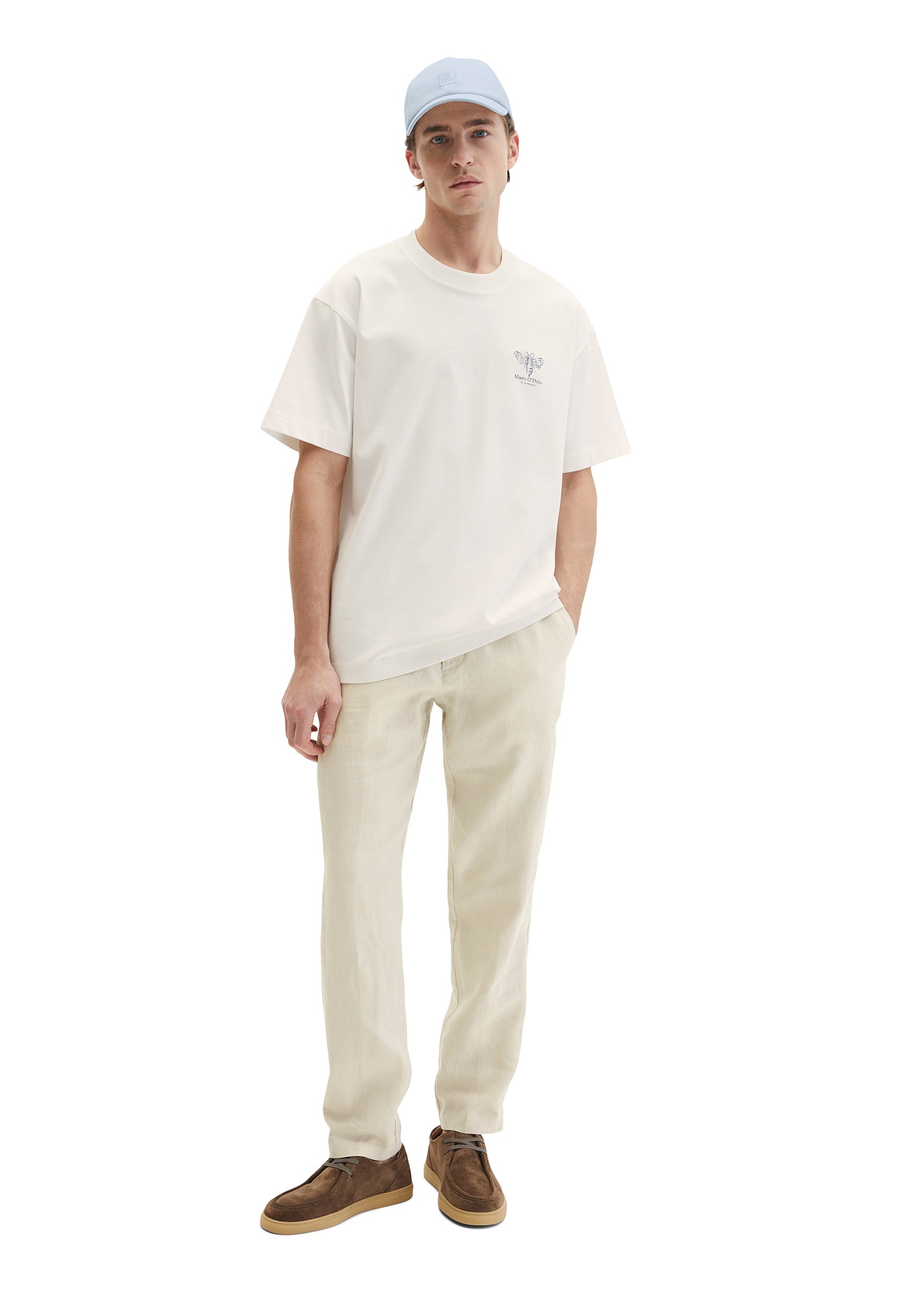 Marc O'Polo T-Shirt loose fit mit beidseitigen Insektenprints