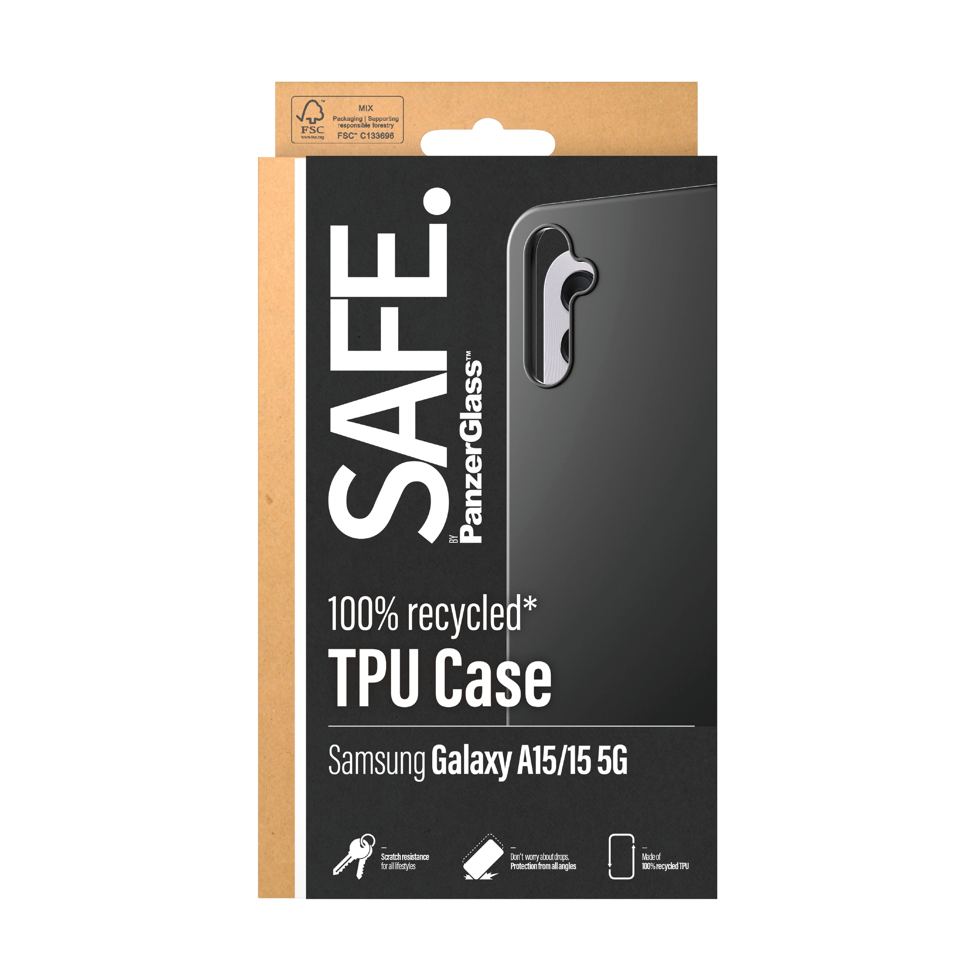 SAFE by PanzerGlass Handyhülle »TPU Case für Samsung A15, A15 5G«, Backcover, Schutzhülle, stoßfest