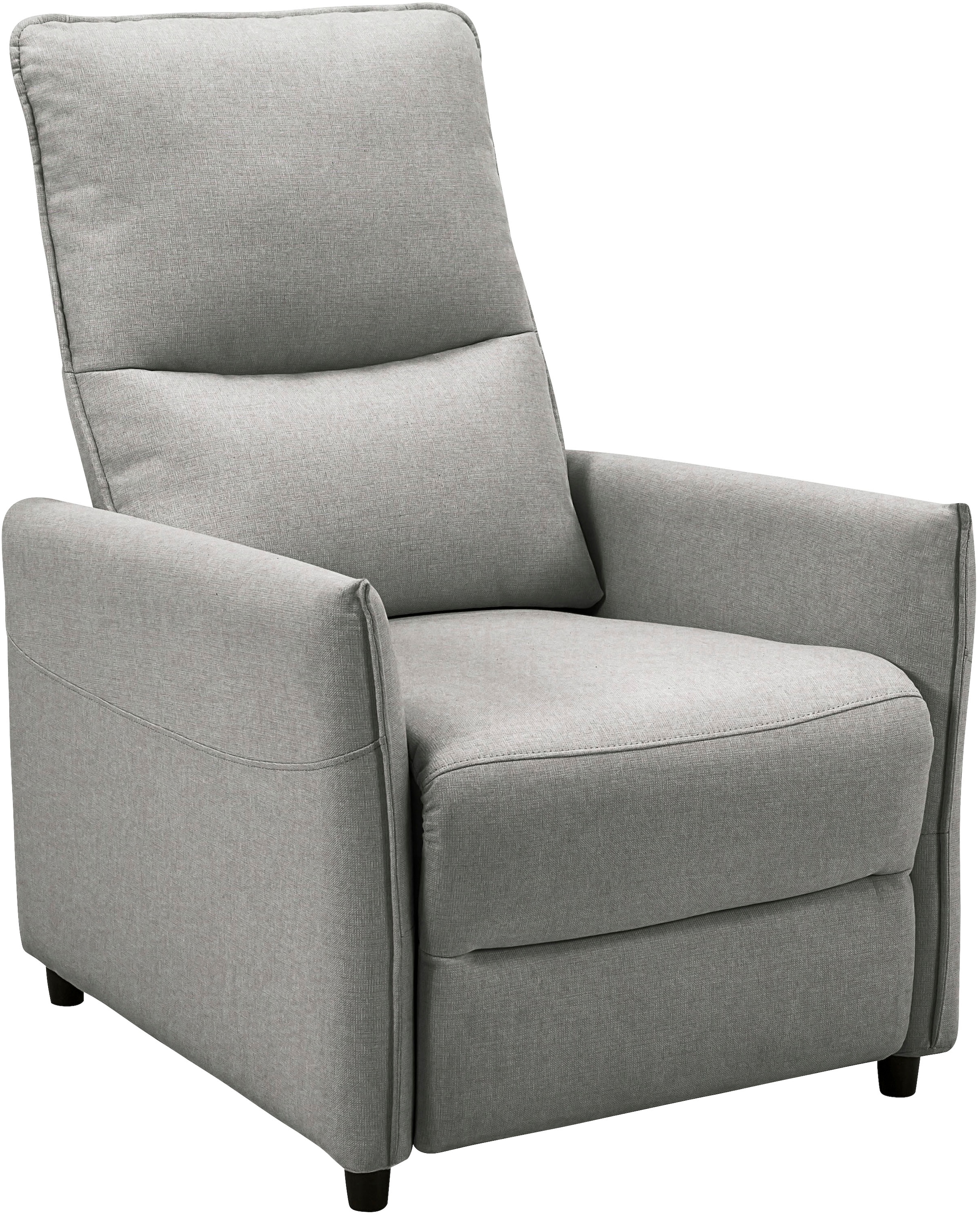 INOSIGN Relaxsessel »CURRIE, mit Liegefunktion, Webstoff-Bezug, Federkern,«, Ruhe-Sessel, Lese-Sessel, TV-Sessel