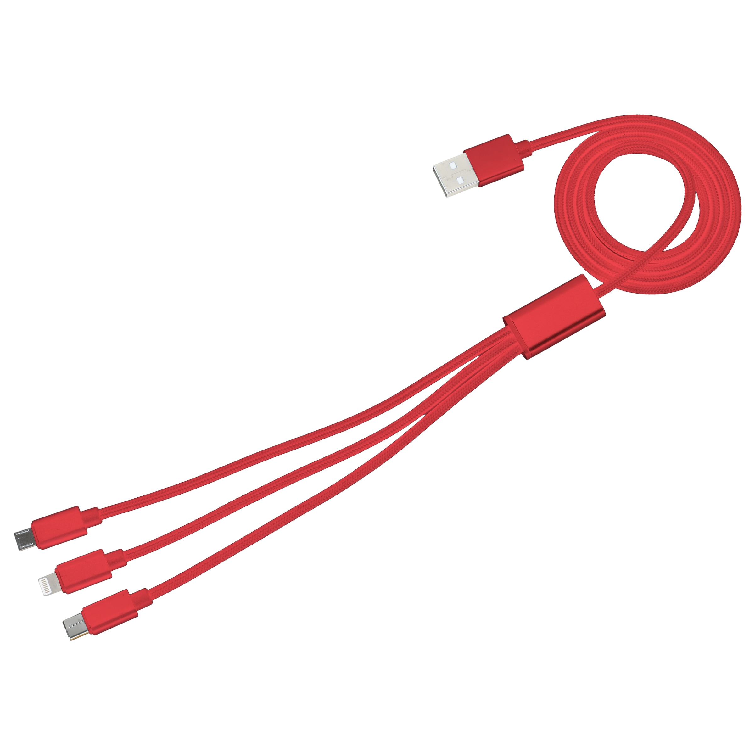 be cool USB-Kabel »Ladekabel 3in1«, Lightning-Micro-USB-USB Typ C, USB Typ A, 100 cm