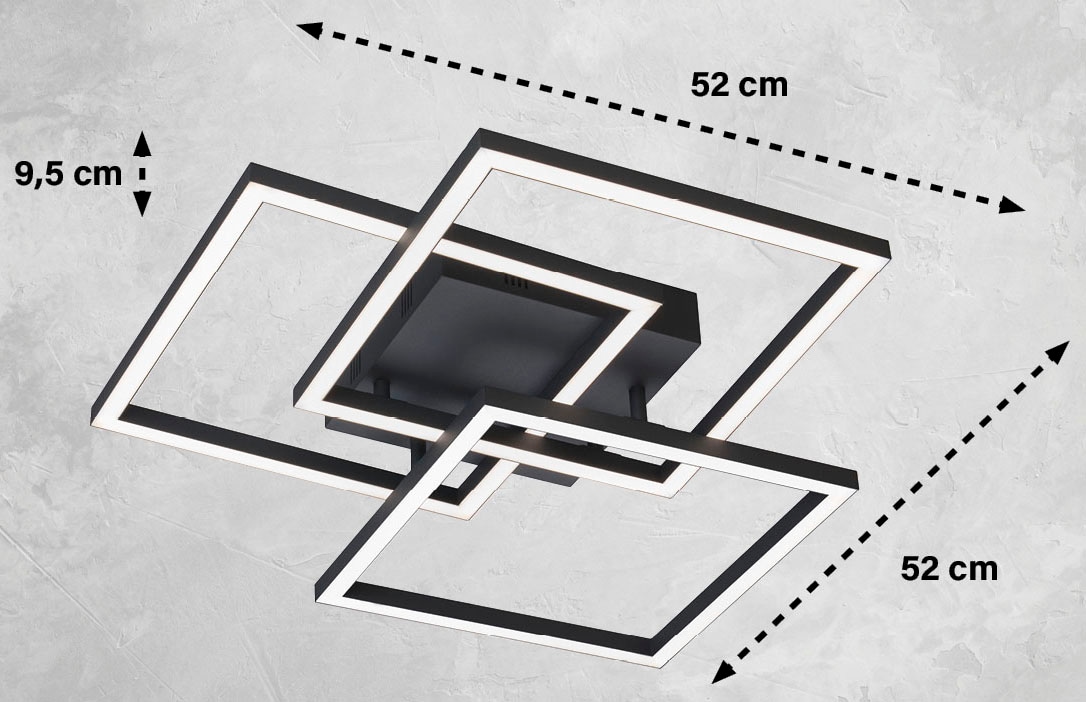 FISCHER & HONSEL Deckenleuchte »Seth«, Leuchtmittel LED-Modul | LED wechselbar, langlebige LED, dimmbar