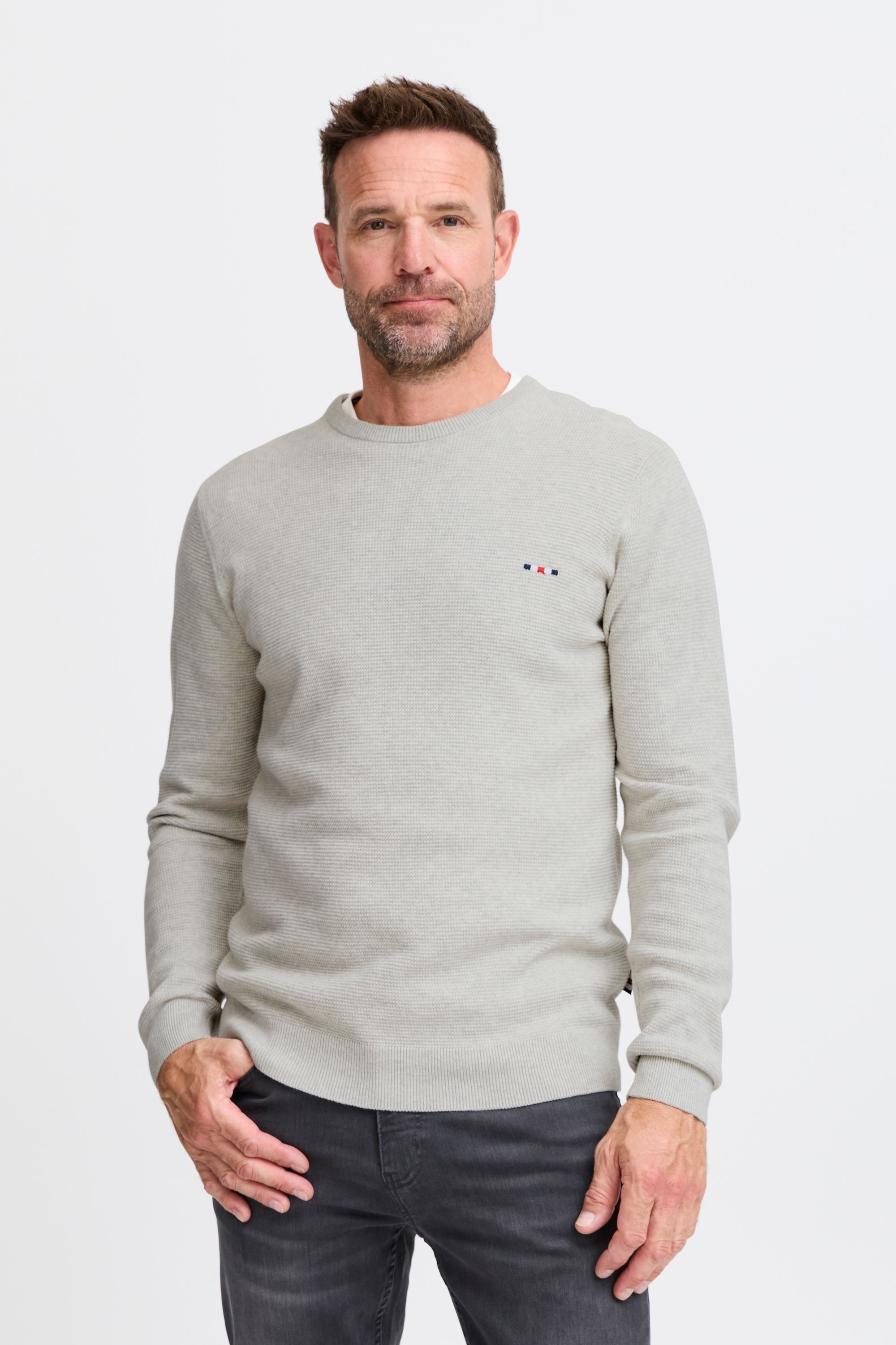 FQ1924 Strickpullover »Strickpullover FQKYLE structure crewneck knit«