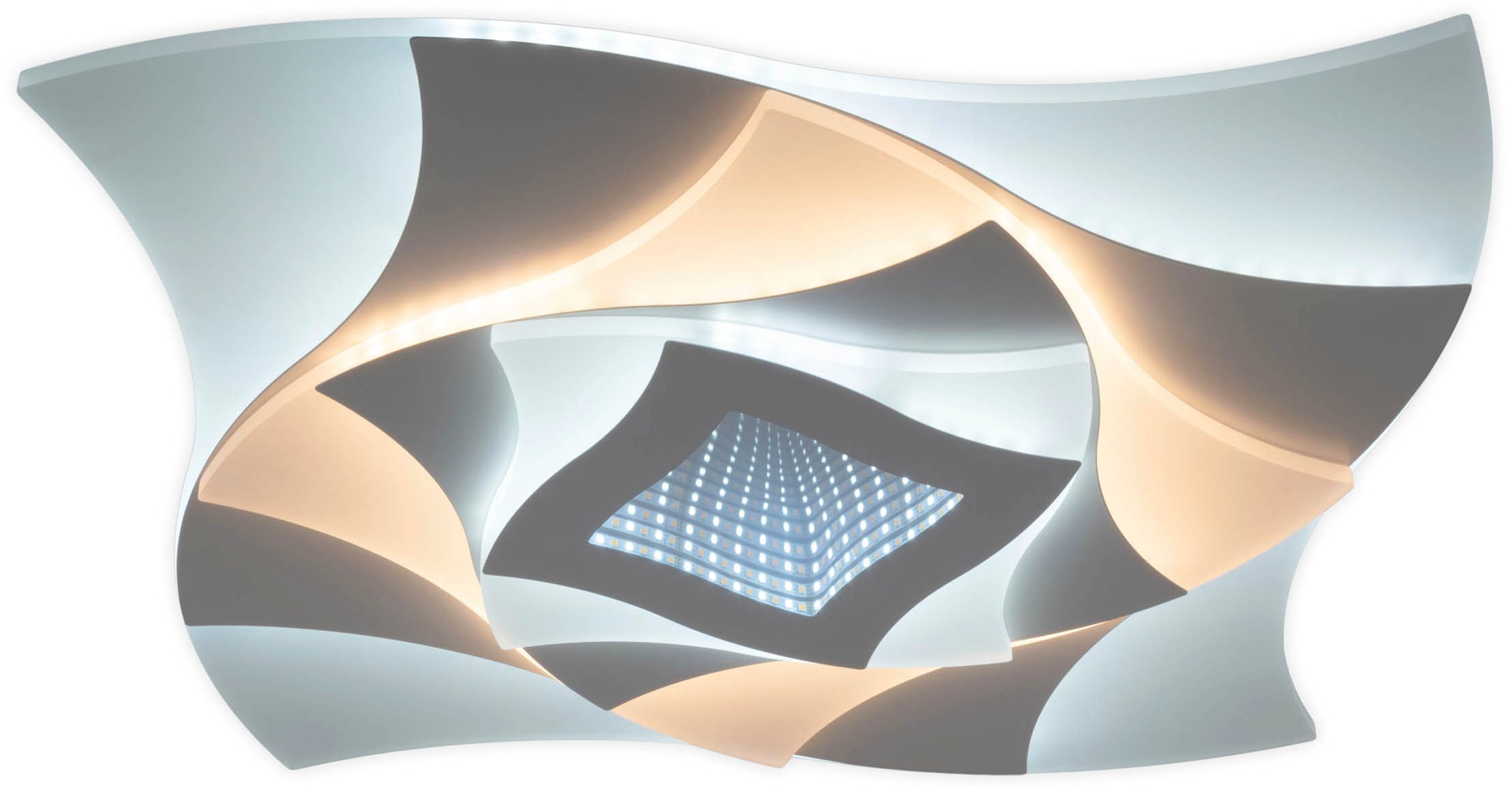näve »Liora« LED-Modul 1 Stk. warmweiß - kaltweiß 3D-Effekt, CCT, Memory, Nachtlicht, dimmbar per Fernbedienung, weiß