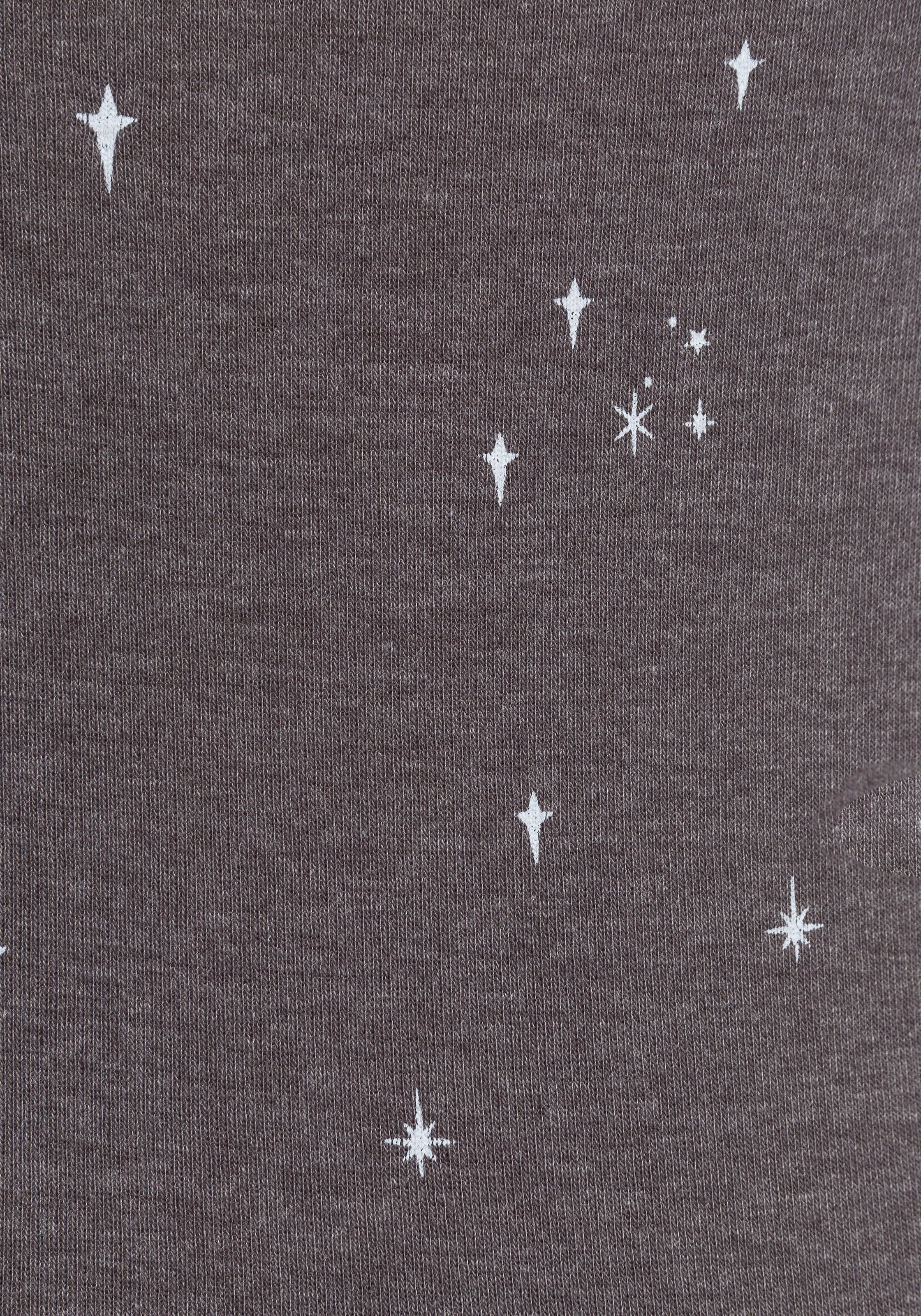 KangaROOS T-Shirt, Halsausschnitt Logoschriftzug bei mit süßem ♕ am
